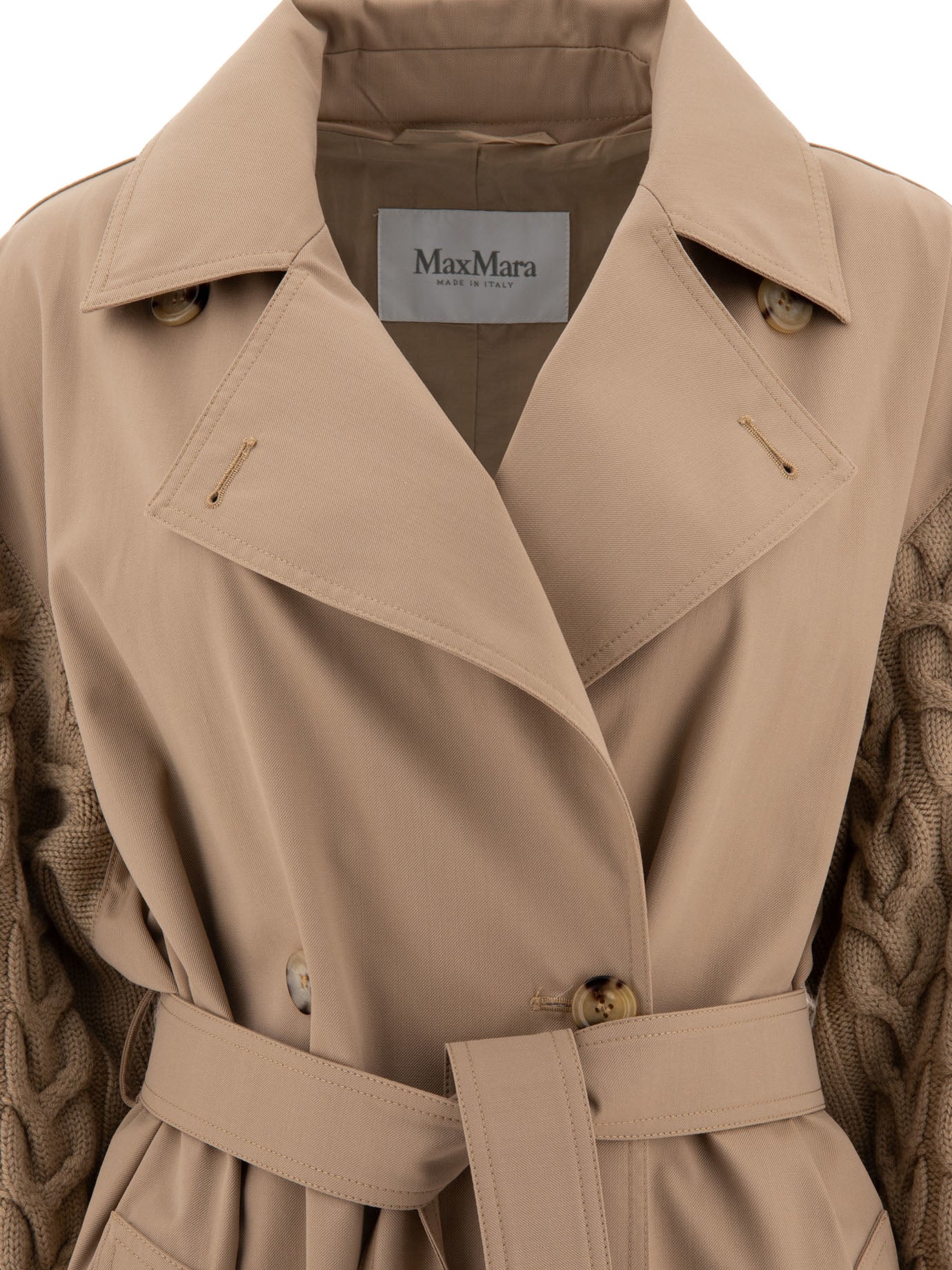 Max Mara Cicladi Drip-Proof Gabardine Trench Coat