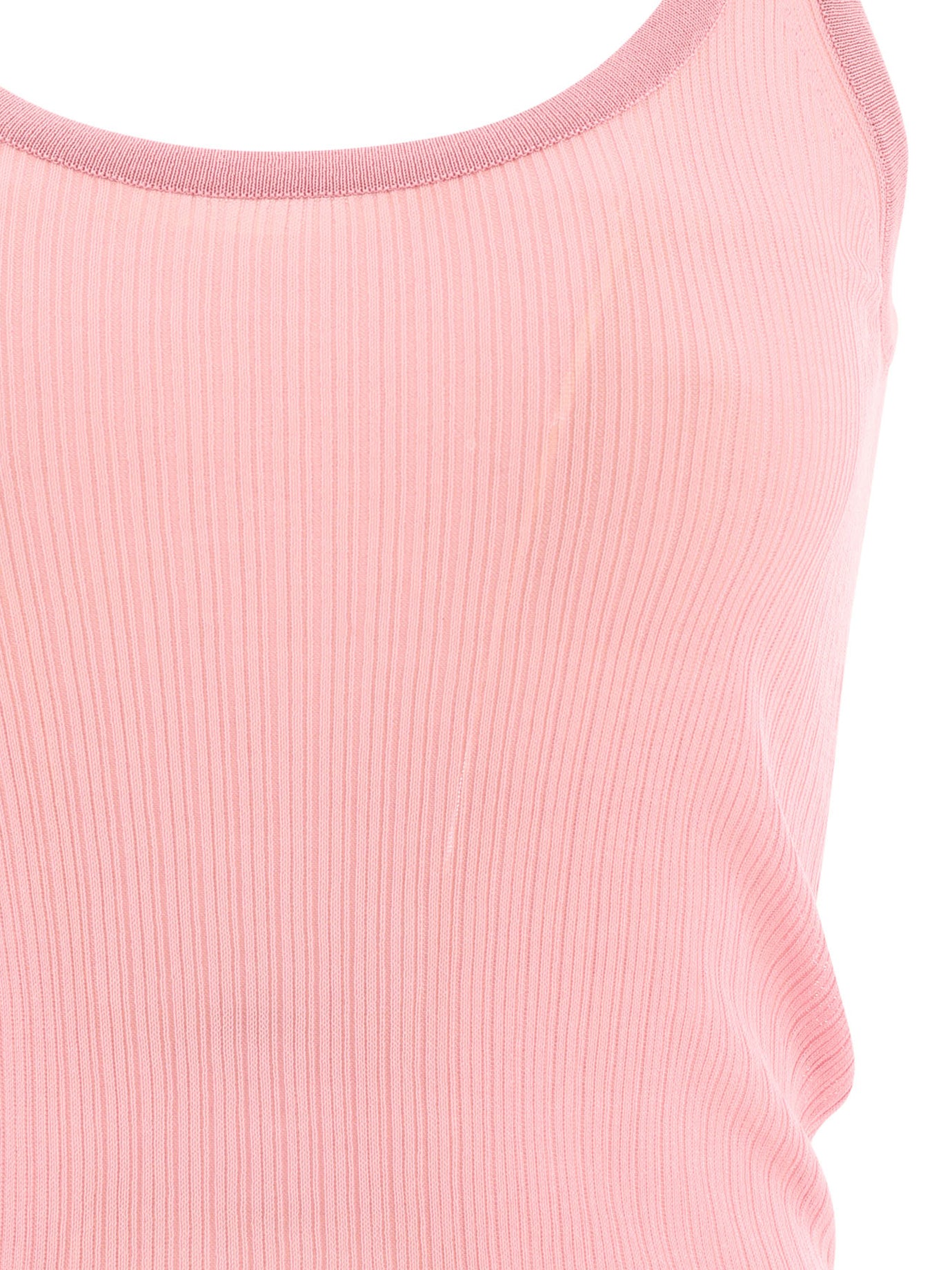 Max Mara Bastia Ribbed Silk Tank Top