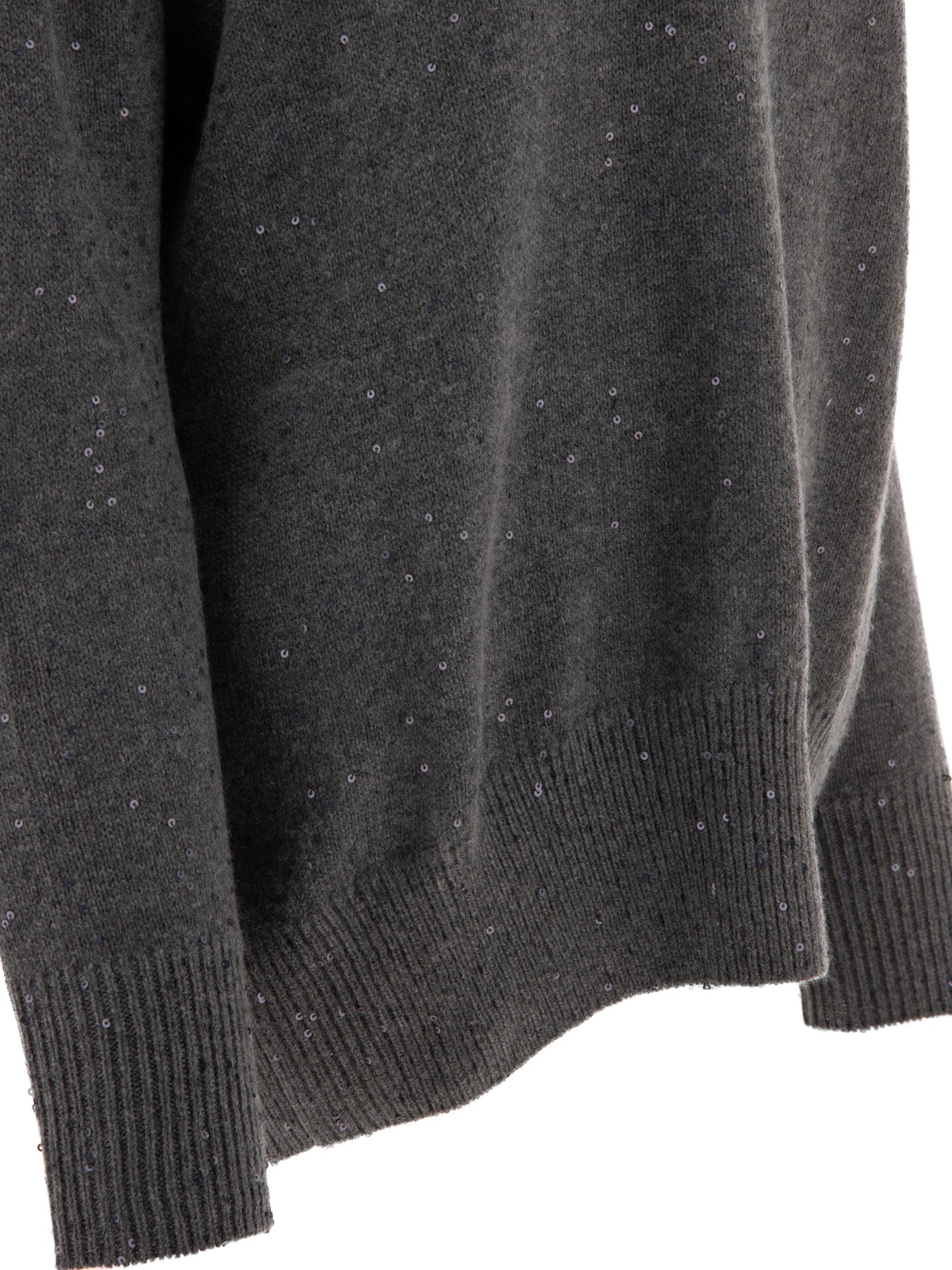 Brunello Cucinelli Cashmere And Silk Turtleneck With Sequins