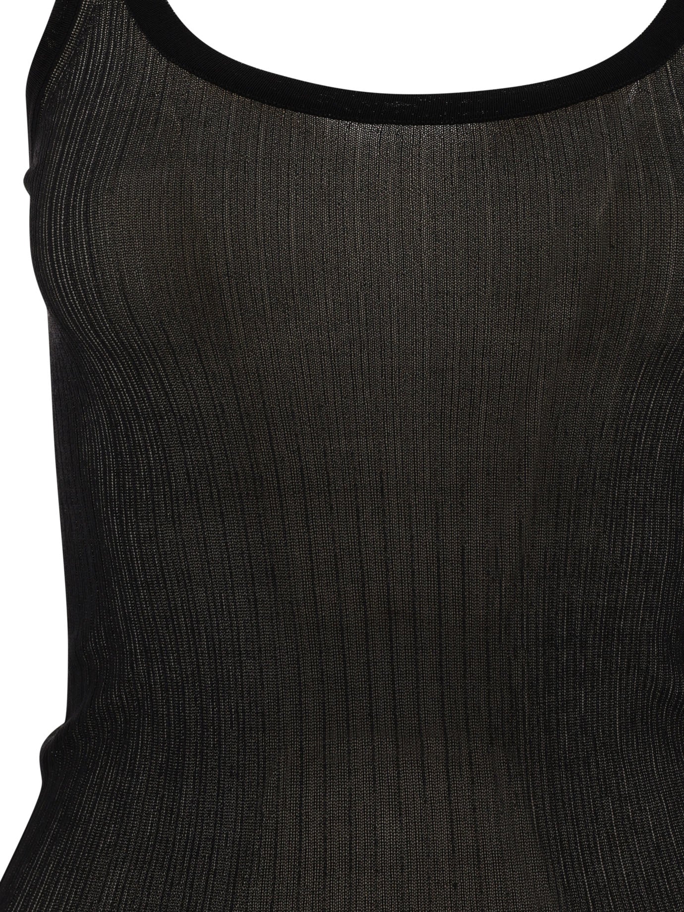 Max Mara Bastia Ribbed Silk Tank Top