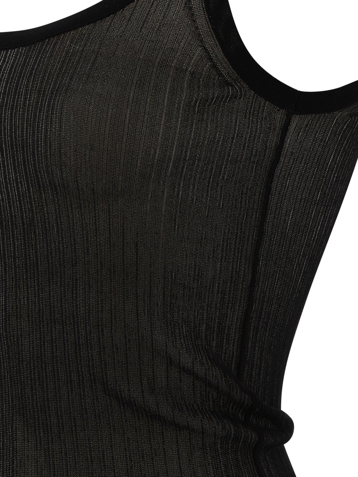 Max Mara Bastia Ribbed Silk Tank Top