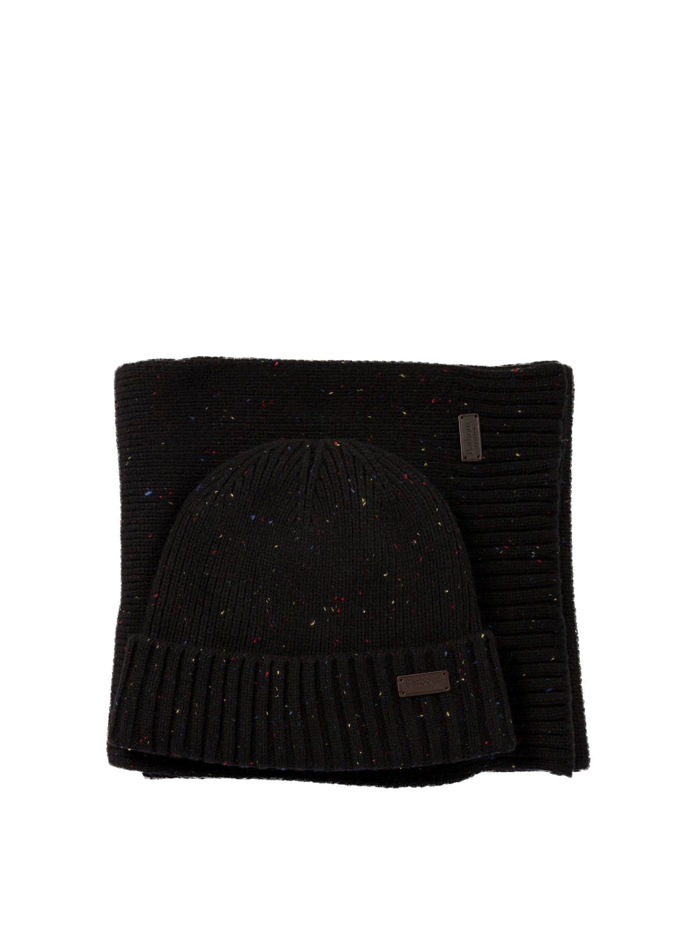 Barbour Carlton Fleck Beanie & Scarf Set