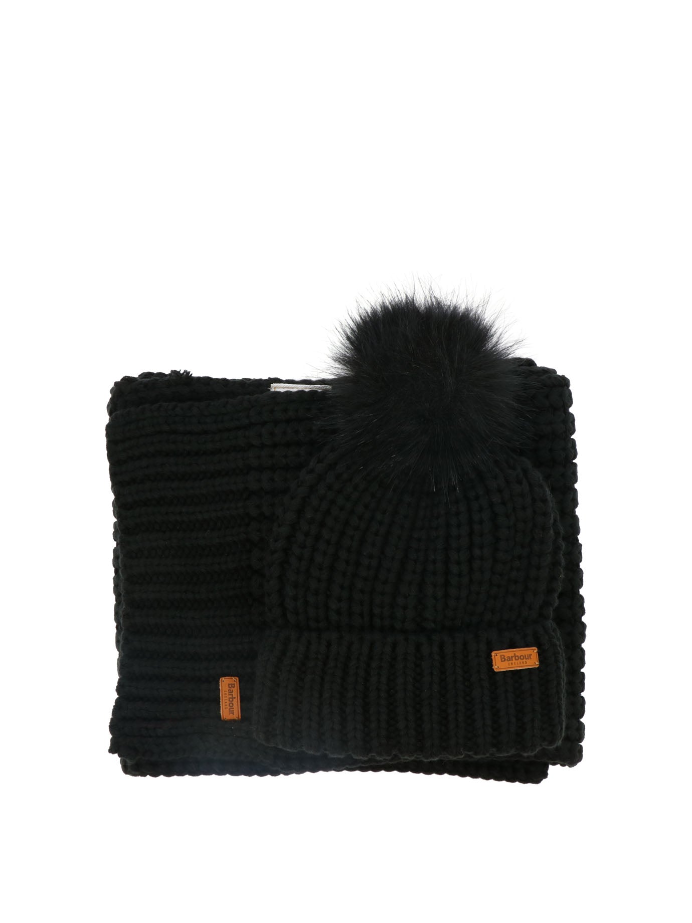 Barbour Saltburn Beanie And Scarf Set