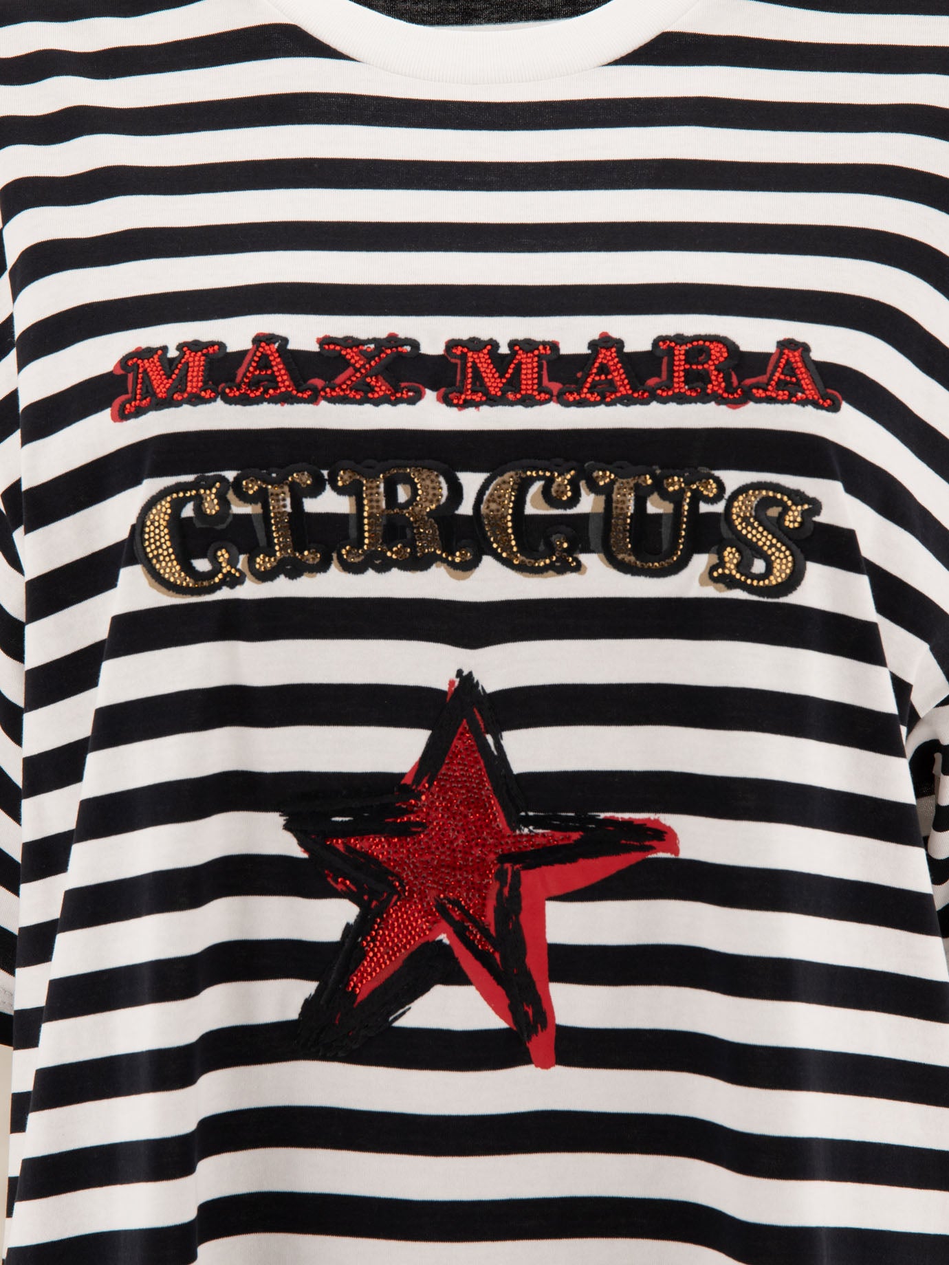 Max Mara Oversized Striped Cotton T-Shirt