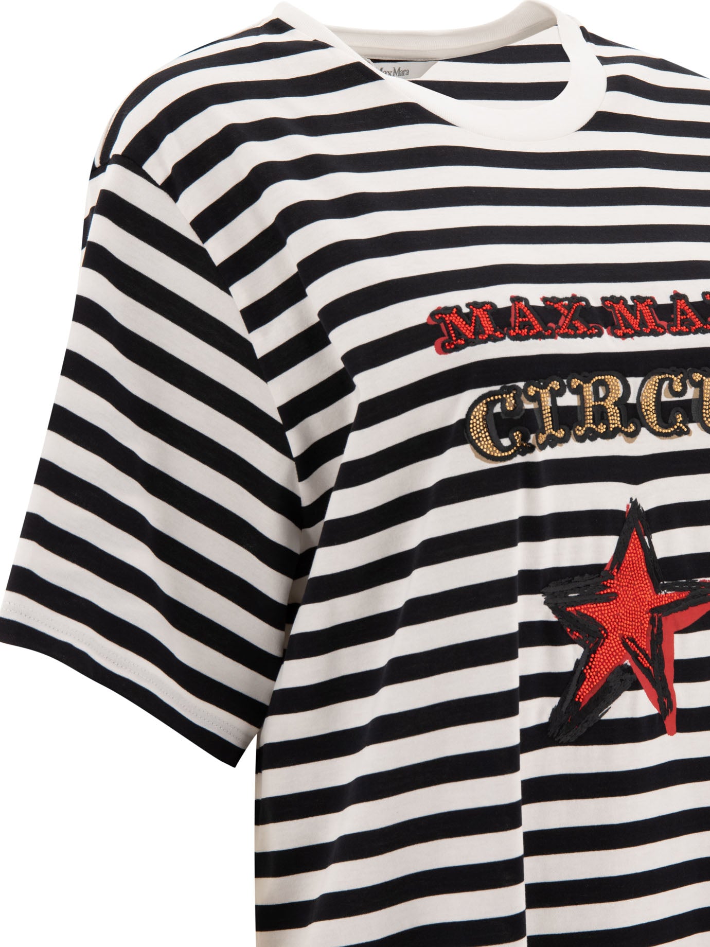 Max Mara Oversized Striped Cotton T-Shirt