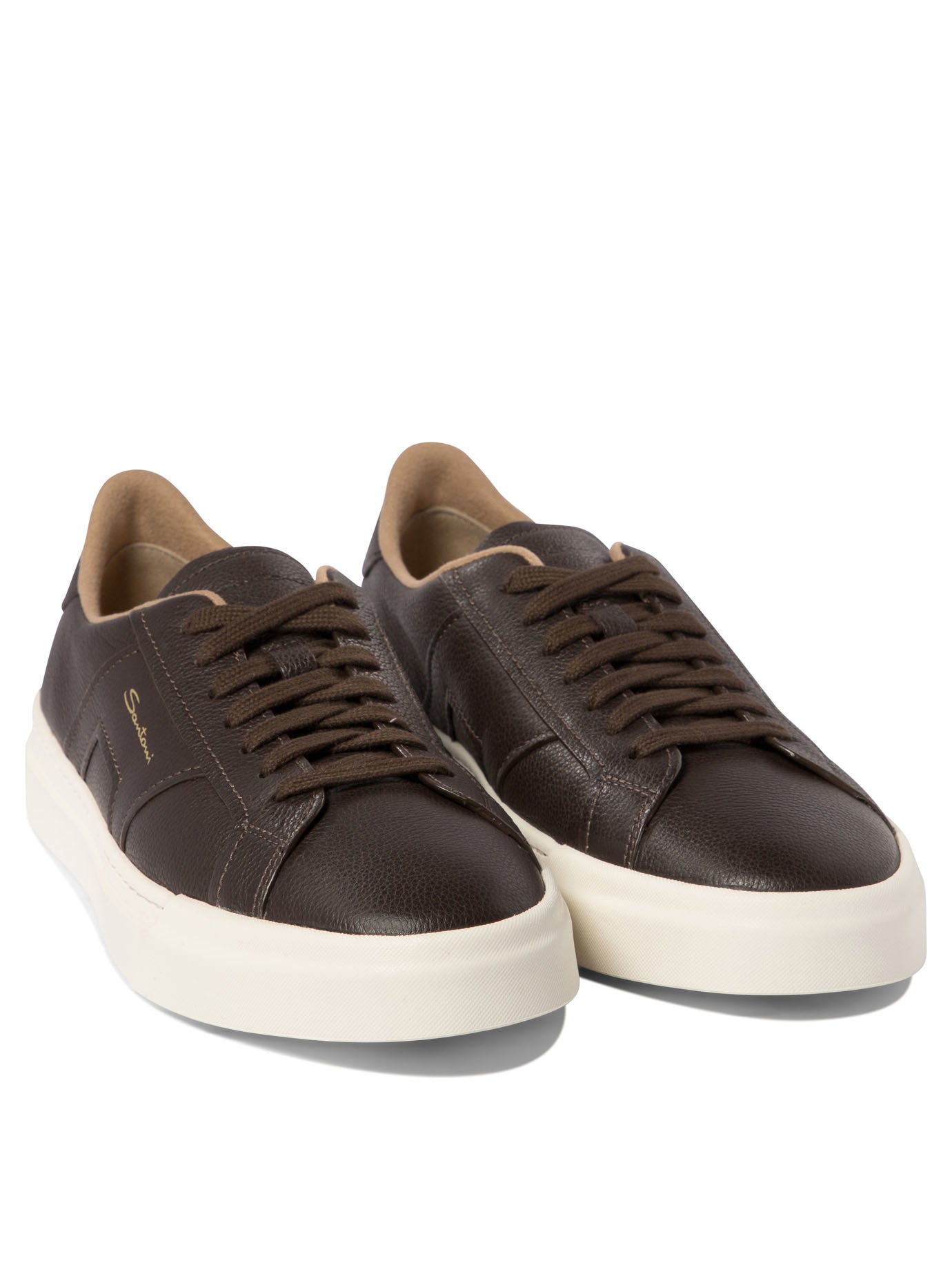 Santoni Double Buckle Sneakers