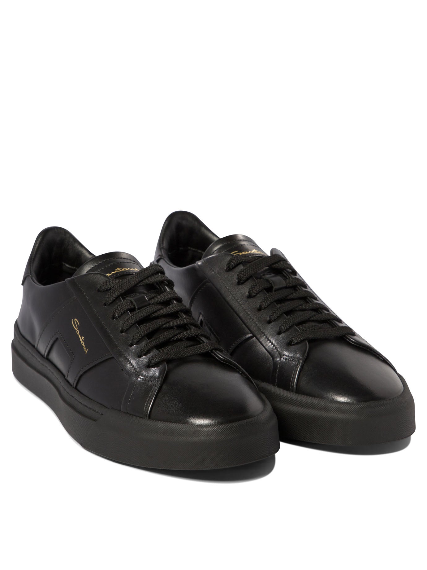 Santoni Double Buckle Sneakers