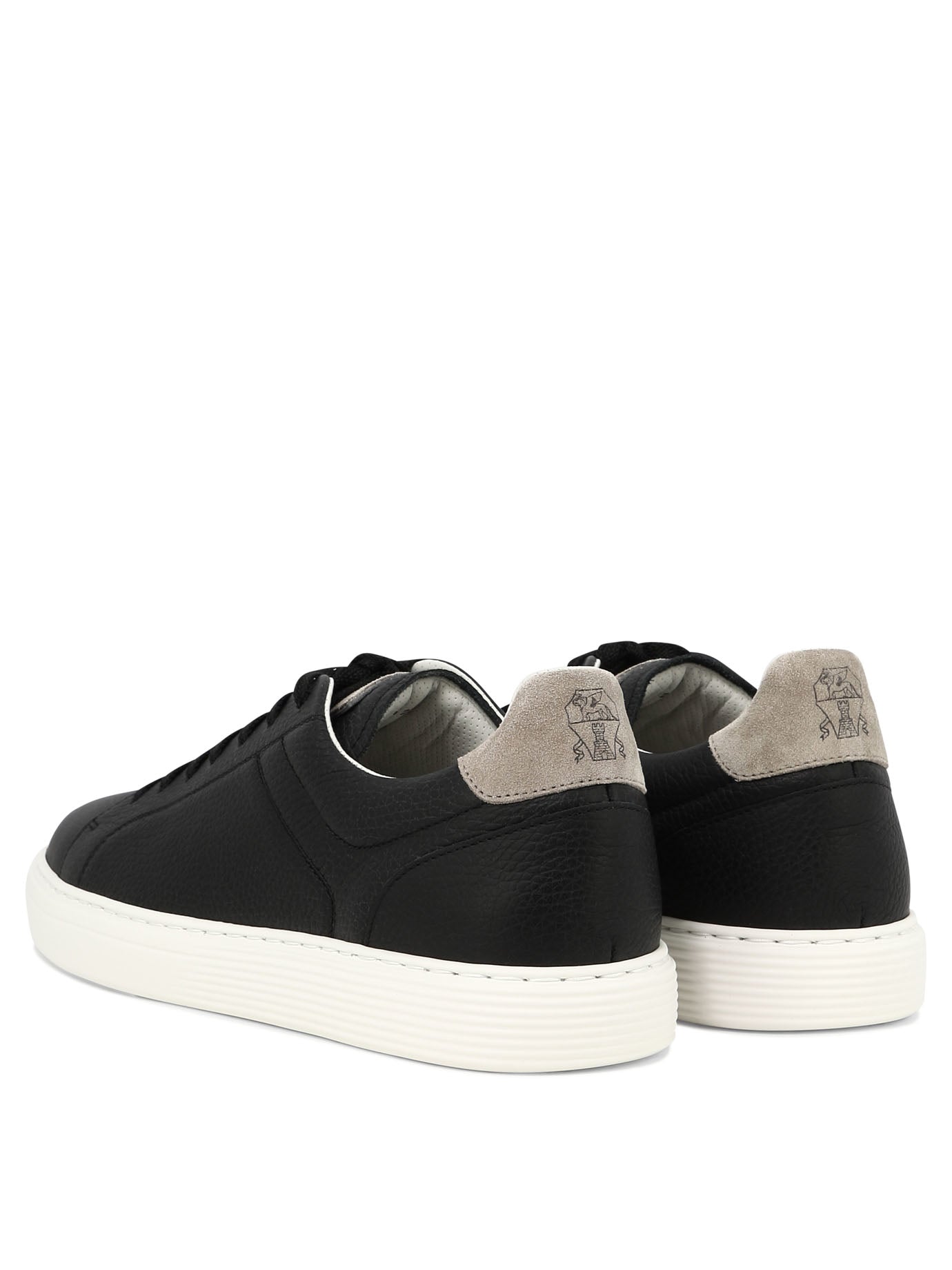 Brunello Cucinelli Grained Calfskin Sneakers