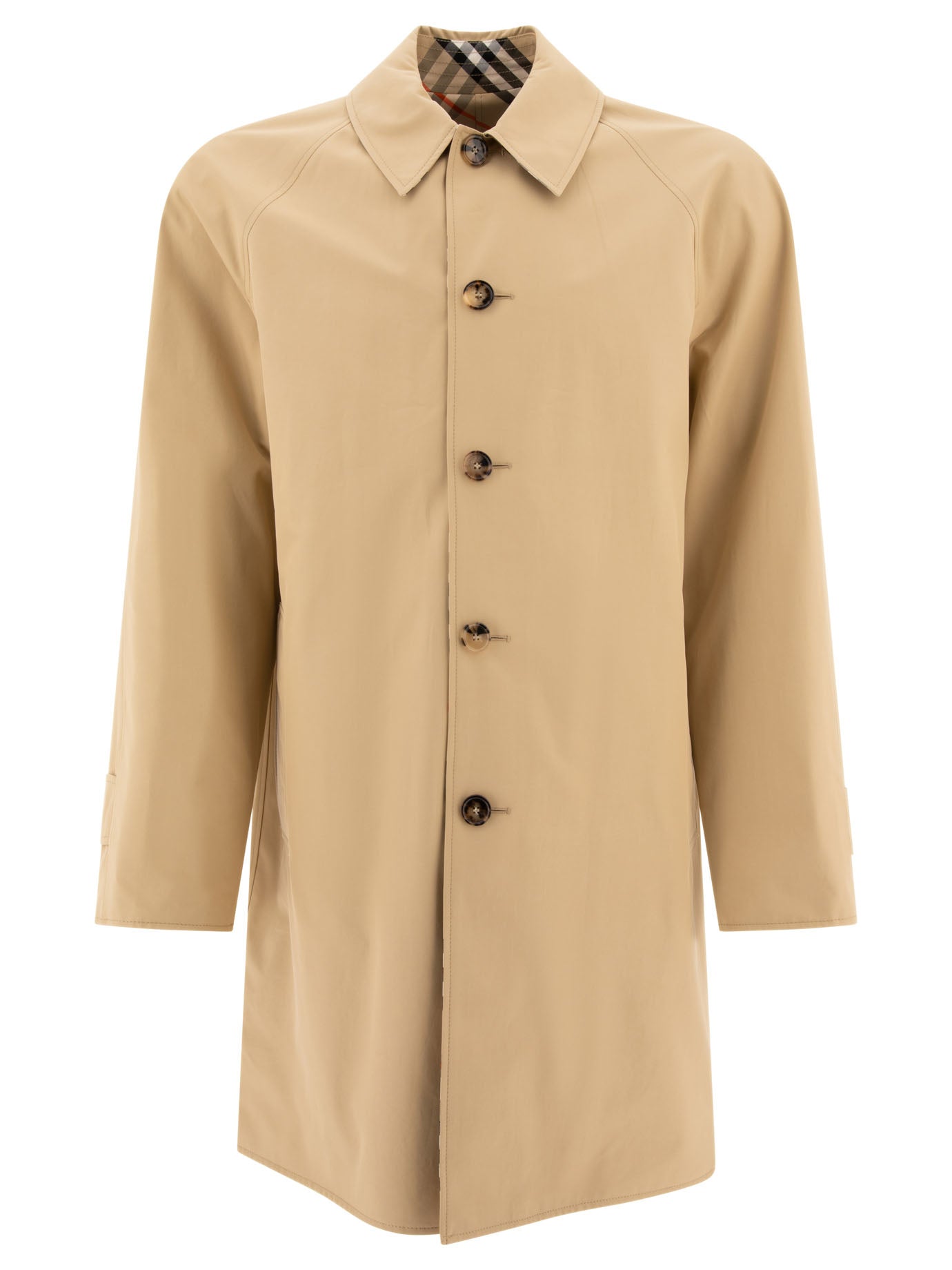 Burberry Long Reversible Gabardine Car Coat