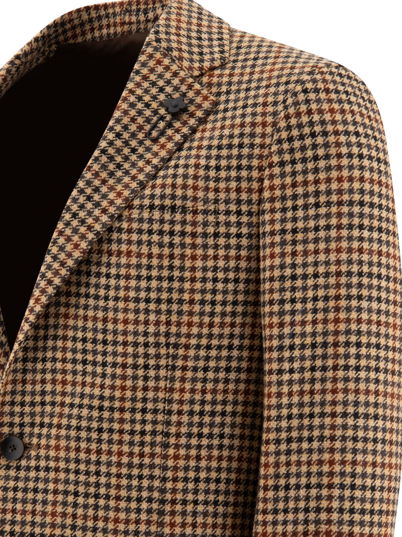 Lardini Single-Breasted Houndstooth Blazer