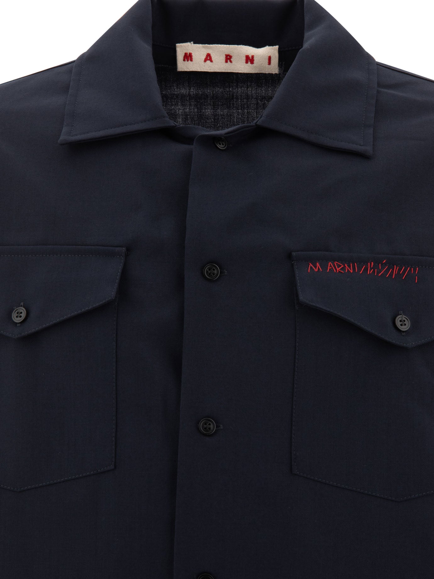 Marni Shirt With Embroidered Logo