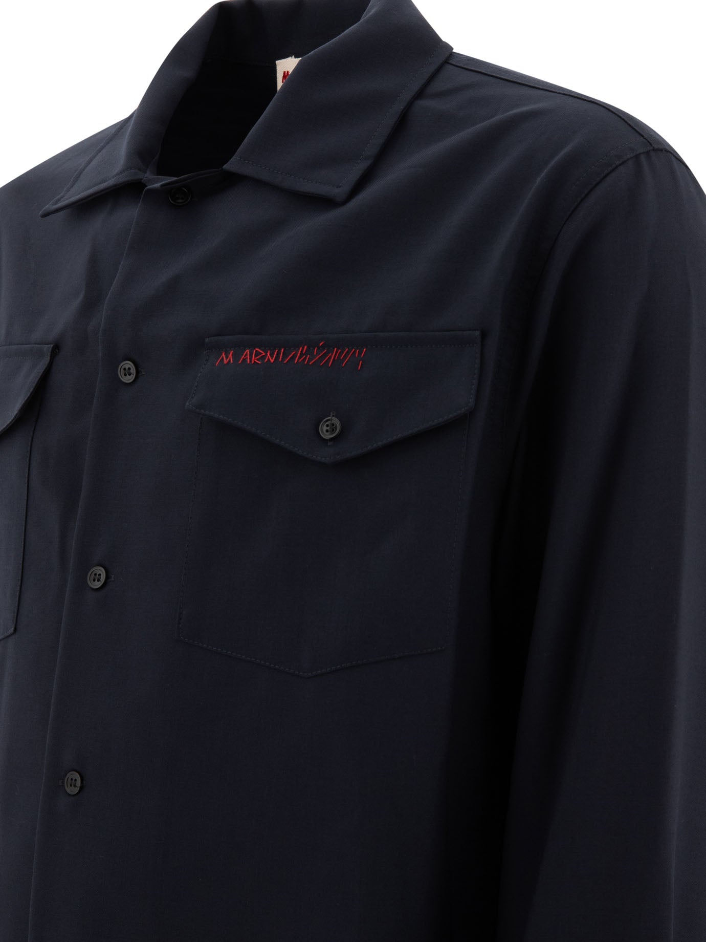 Marni Shirt With Embroidered Logo