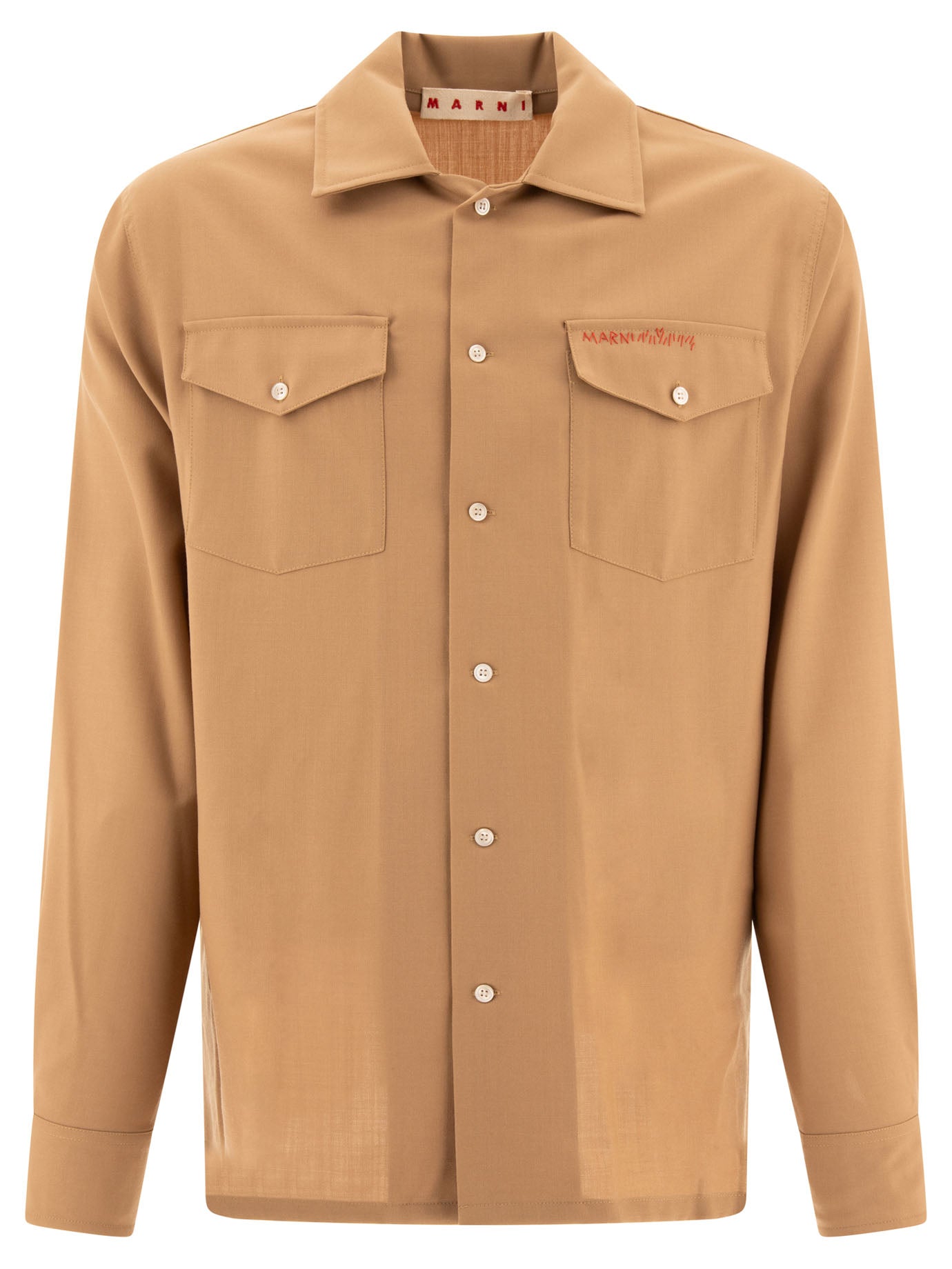 Marni Shirt With Embroidered Logo