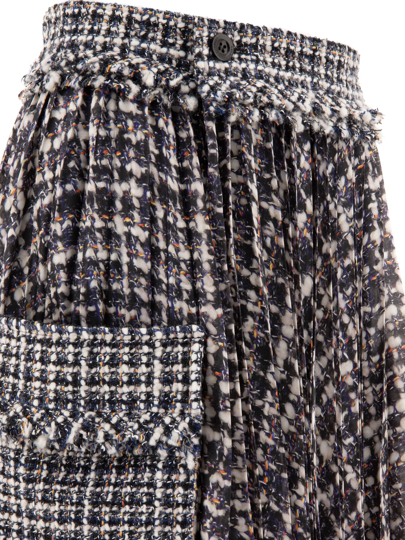 Sacai Pleated Skirt With Cargo Pockets