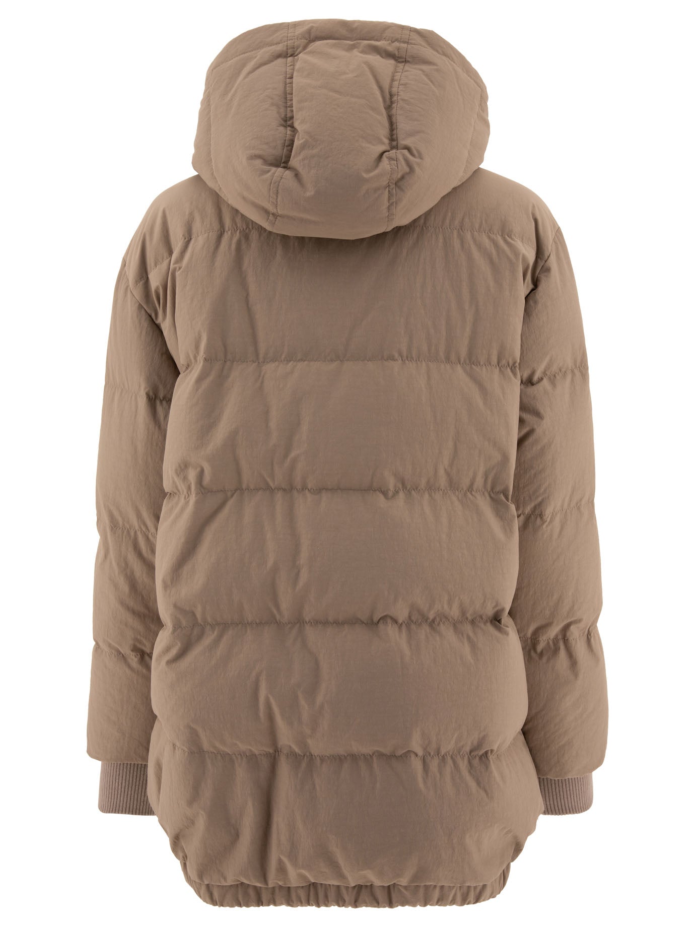 Brunello Cucinelli Down Jacket In Technical Cotton