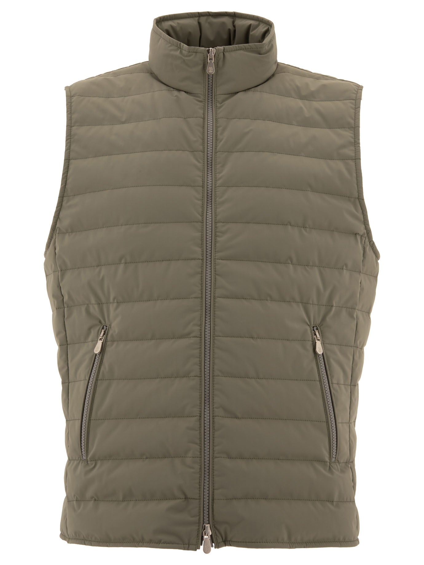 Brunello Cucinelli Bonded Taffeta Lightweight Down Vest