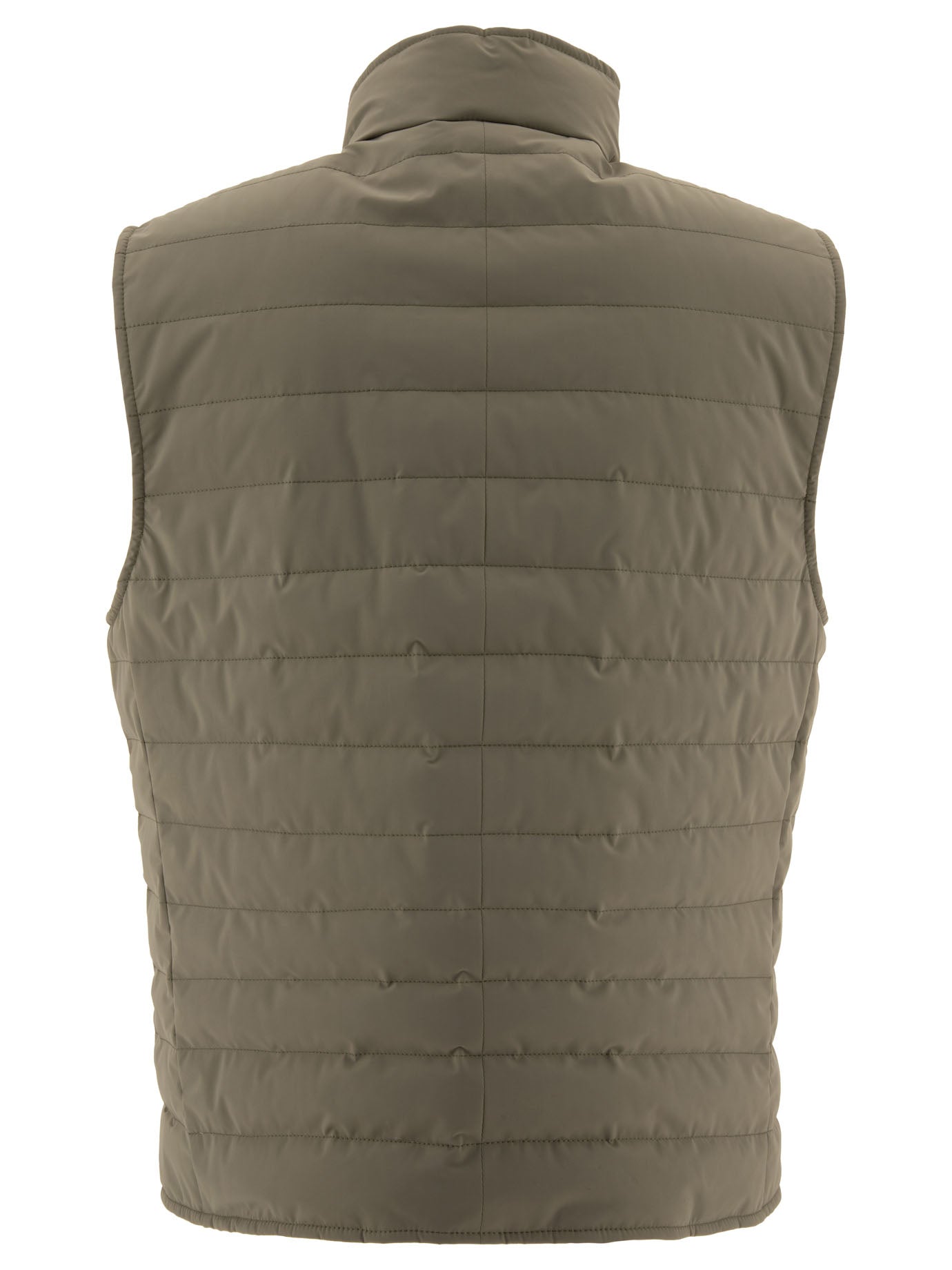 Brunello Cucinelli Bonded Taffeta Lightweight Down Vest