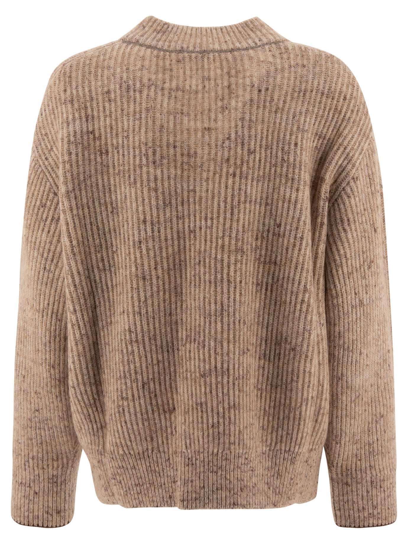 Brunello Cucinelli English Rib Sweater With Monili