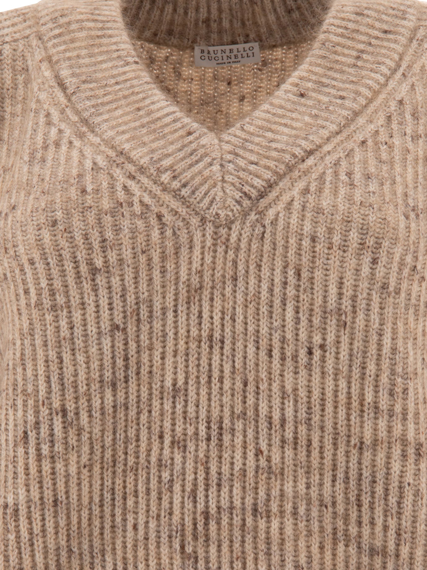 Brunello Cucinelli English Rib Sweater With Monili