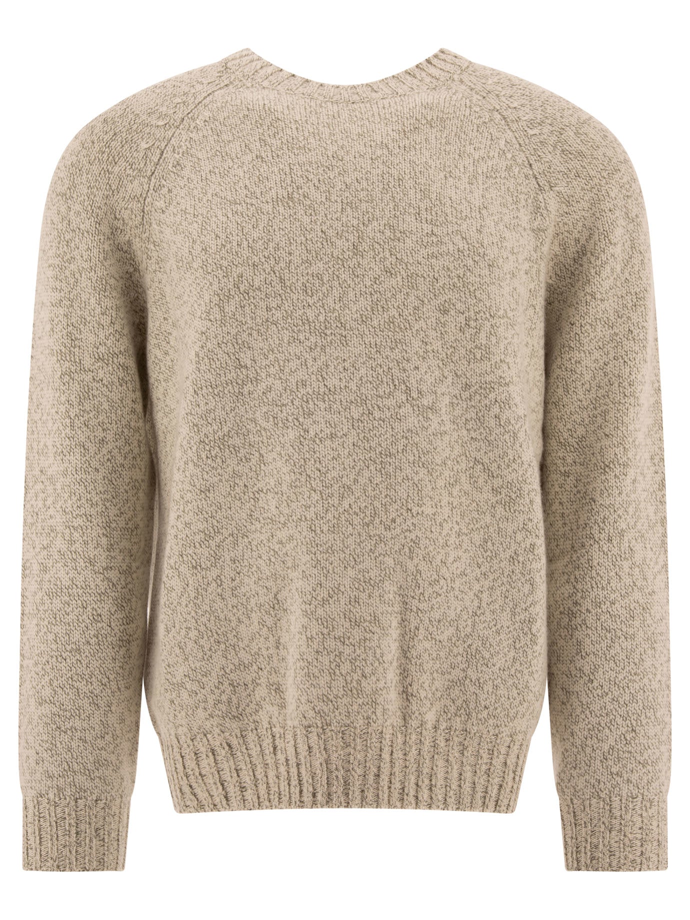 Brunello Cucinelli Mouliné Sweater With Raglan Sleeves