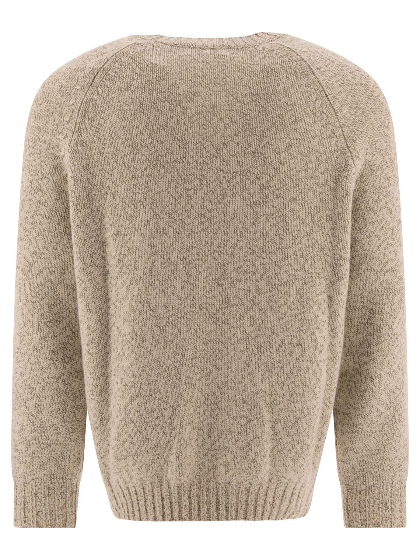 Brunello Cucinelli Mouliné Sweater With Raglan Sleeves