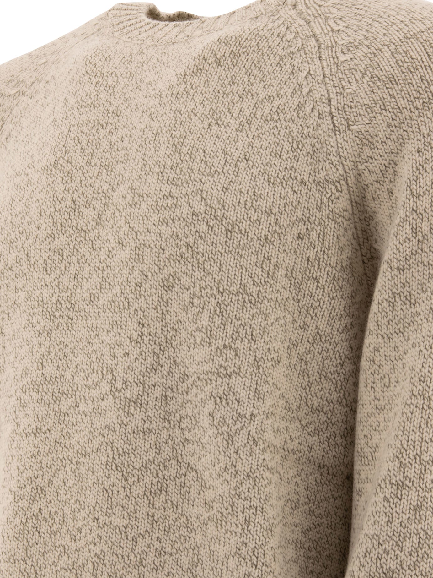 Brunello Cucinelli Mouliné Sweater With Raglan Sleeves