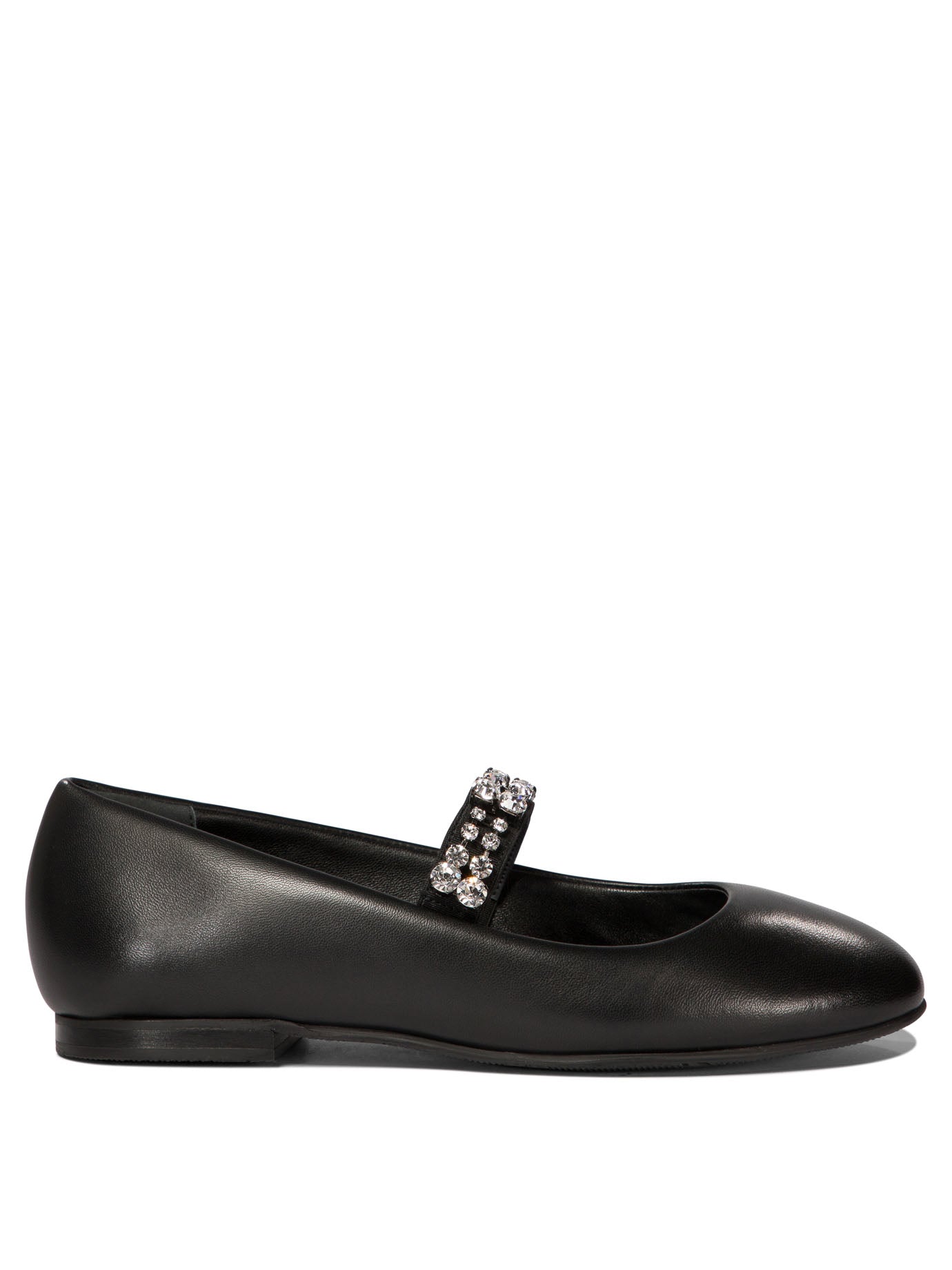 Casadei Ballet Flats With Crystals