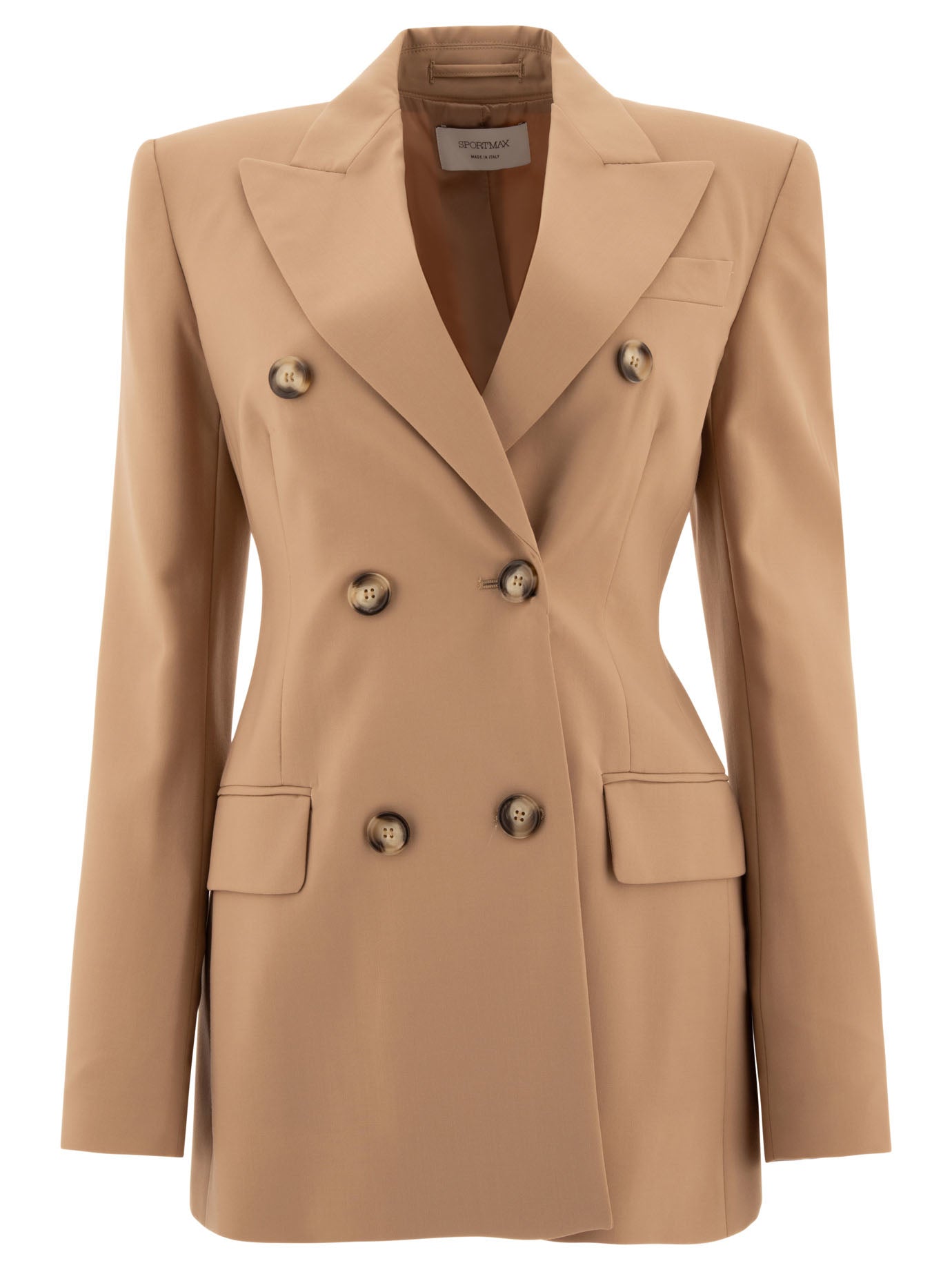 Max Mara Sportmax Adamo Wool Stretch Double-Breasted Blazer