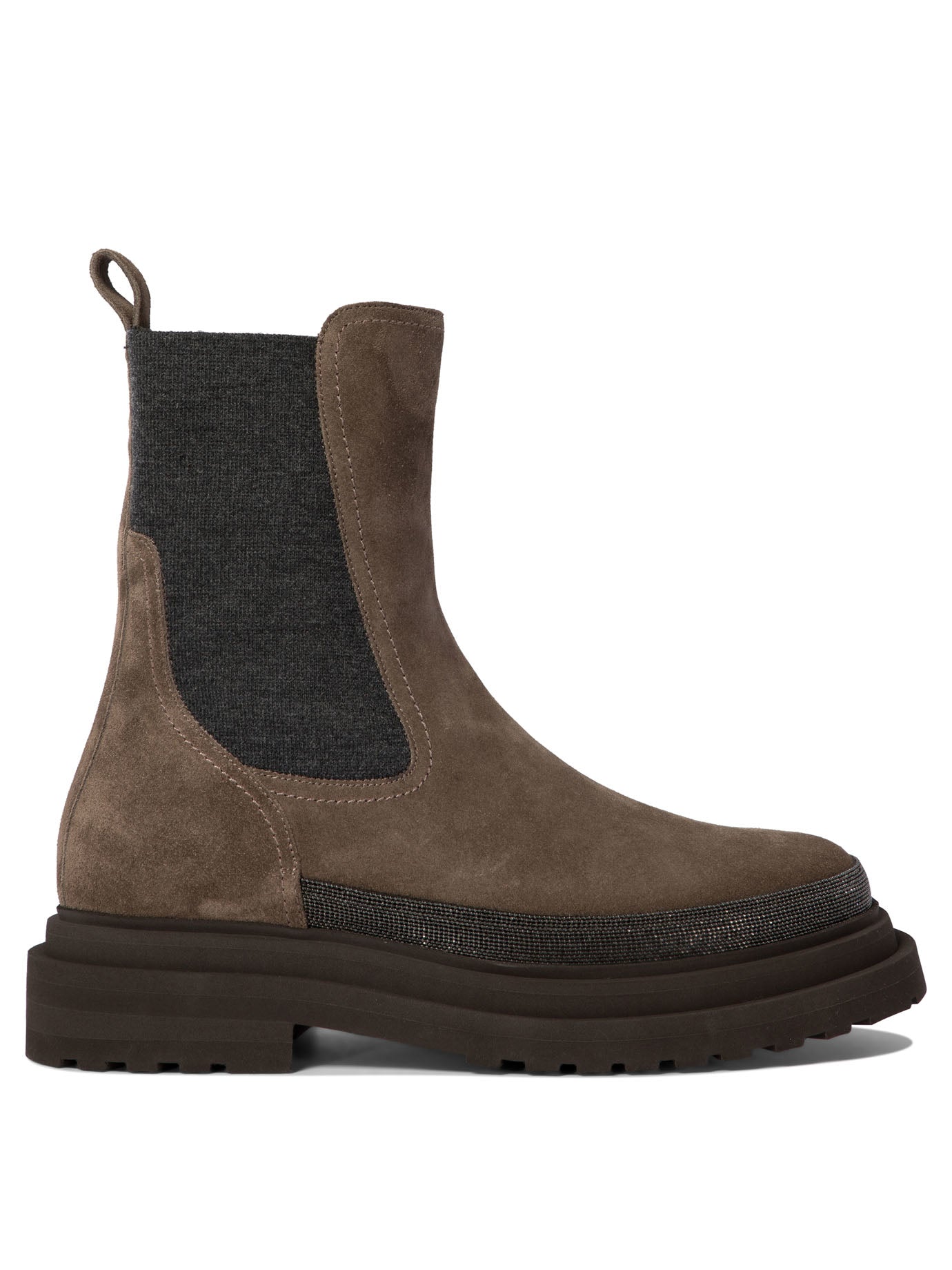 Brunello Cucinelli Chelsea Boots With Precious Contour