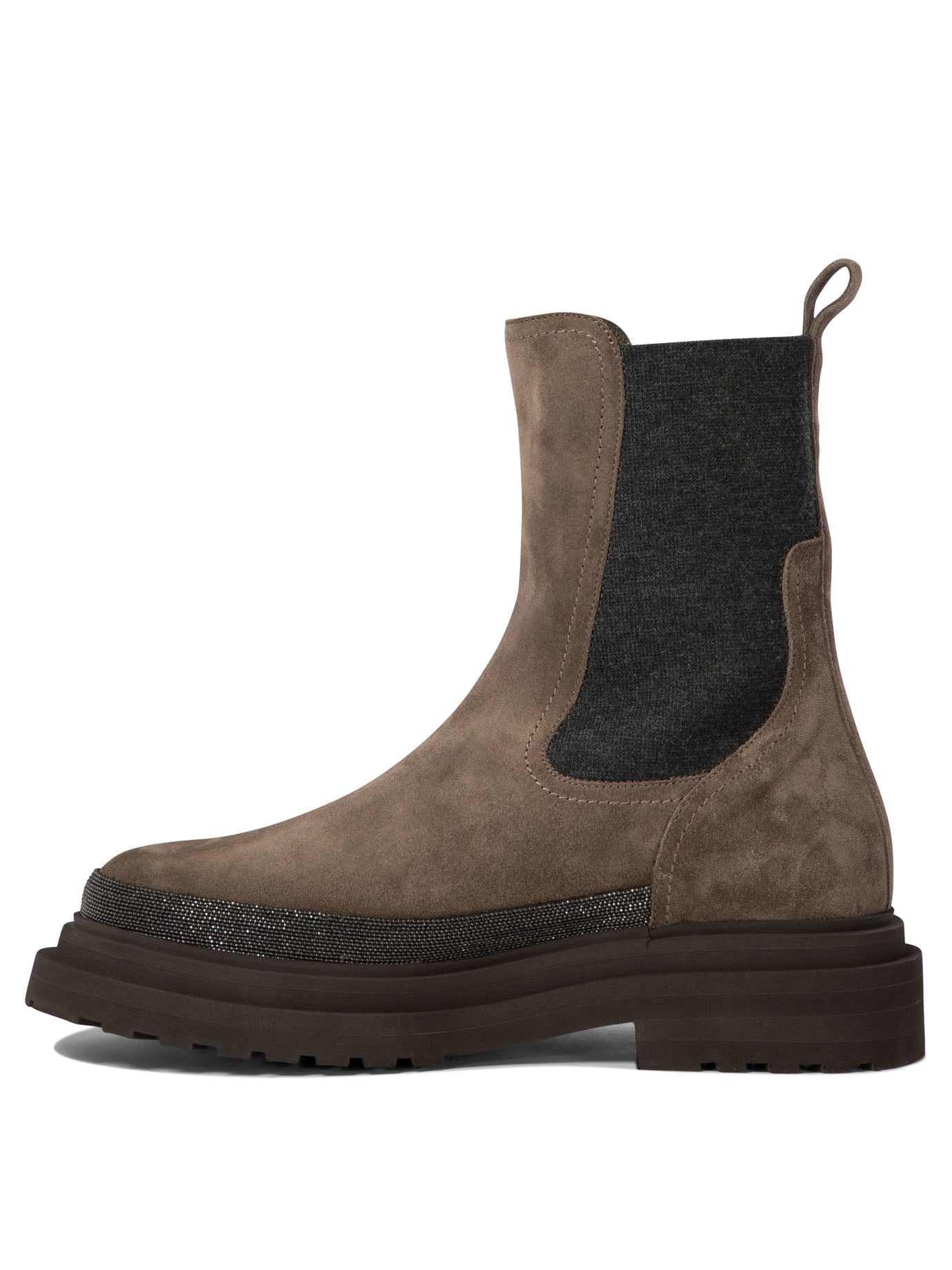 Brunello Cucinelli Chelsea Boots With Precious Contour