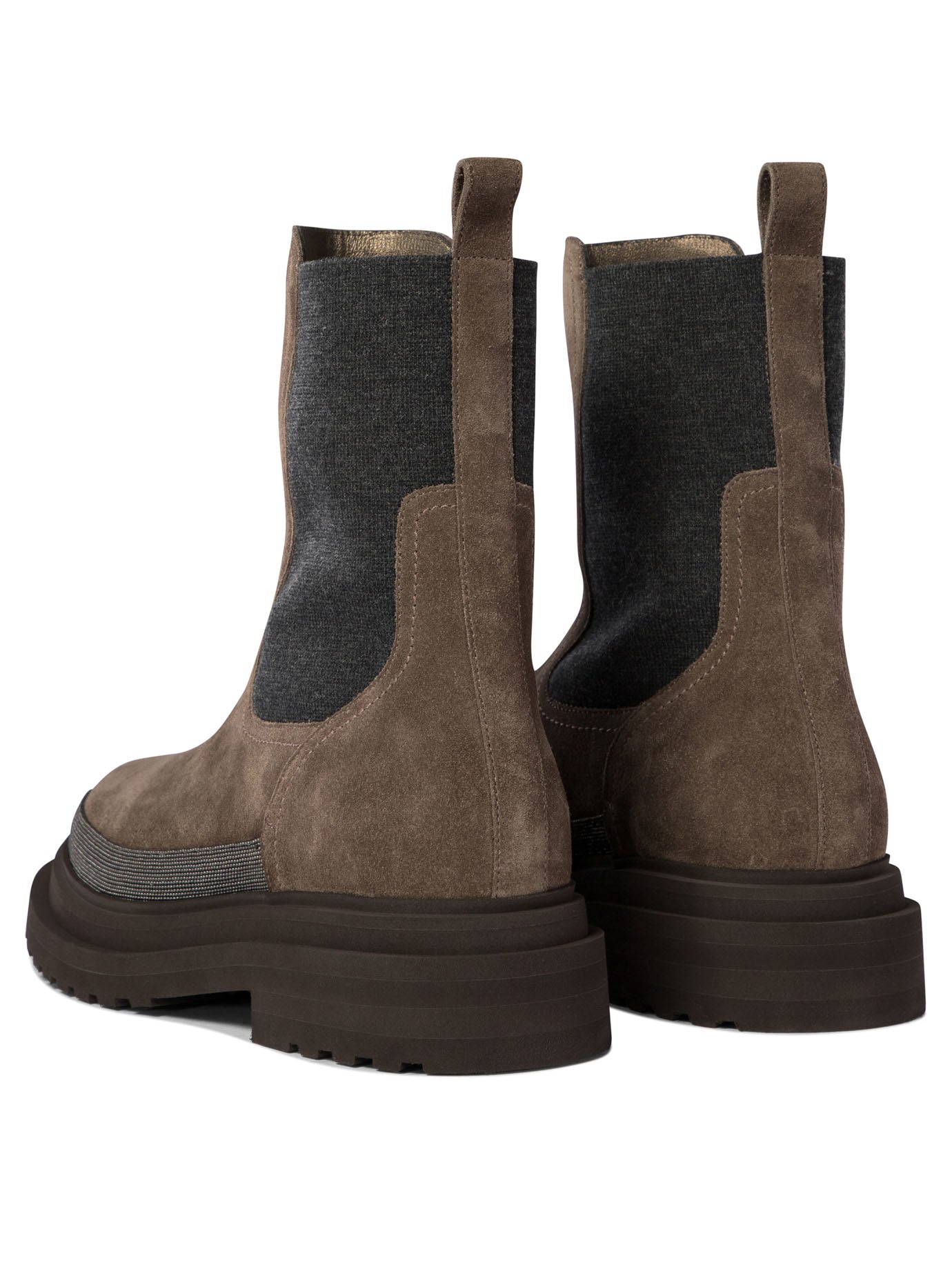 Brunello Cucinelli Chelsea Boots With Precious Contour