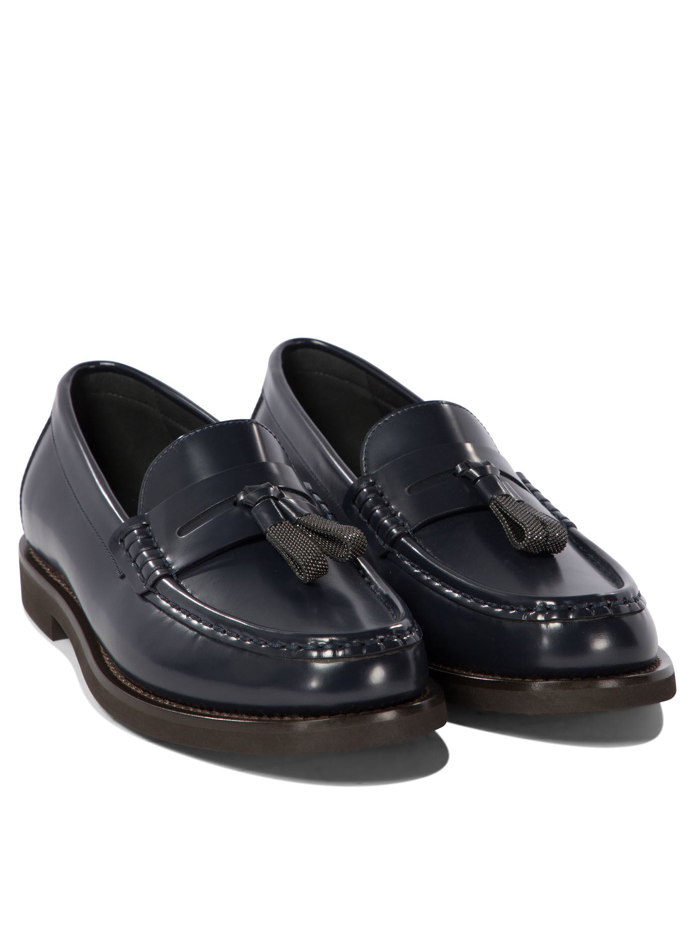 Brunello Cucinelli Loafers With Shiny Tassels