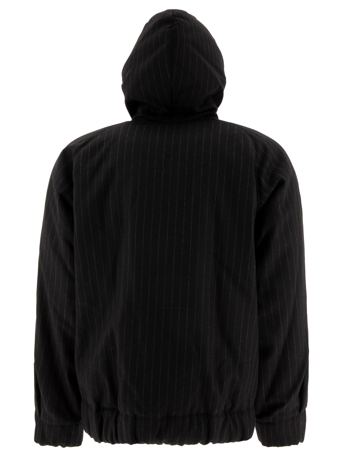 Sacai Pinstriped Hooded Jacket