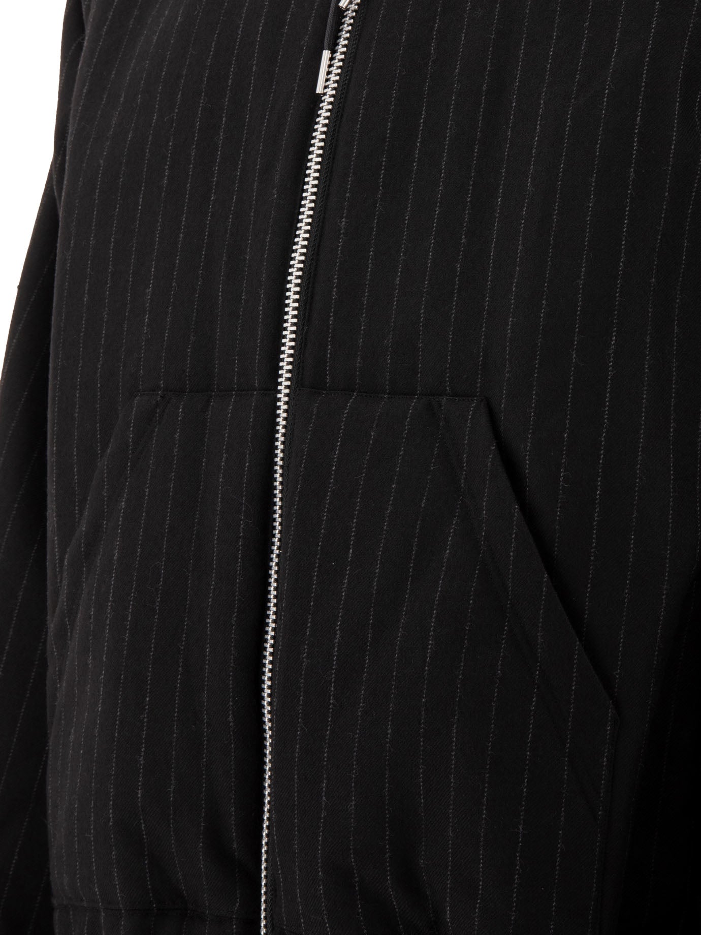 Sacai Pinstriped Hooded Jacket