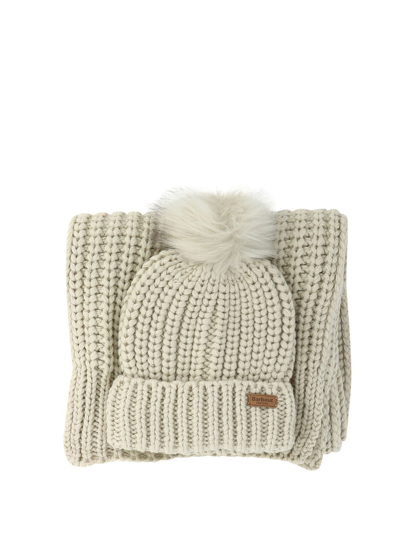 Barbour Saltburn Beanie And Scarf Set