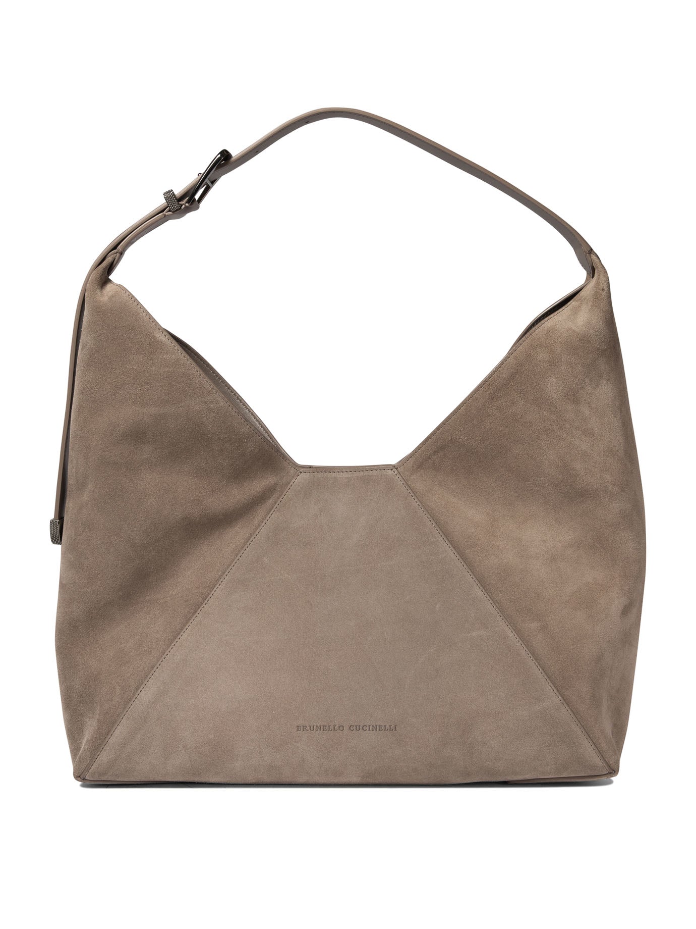 Brunello Cucinelli Sueded Calfskin Hobo Bag