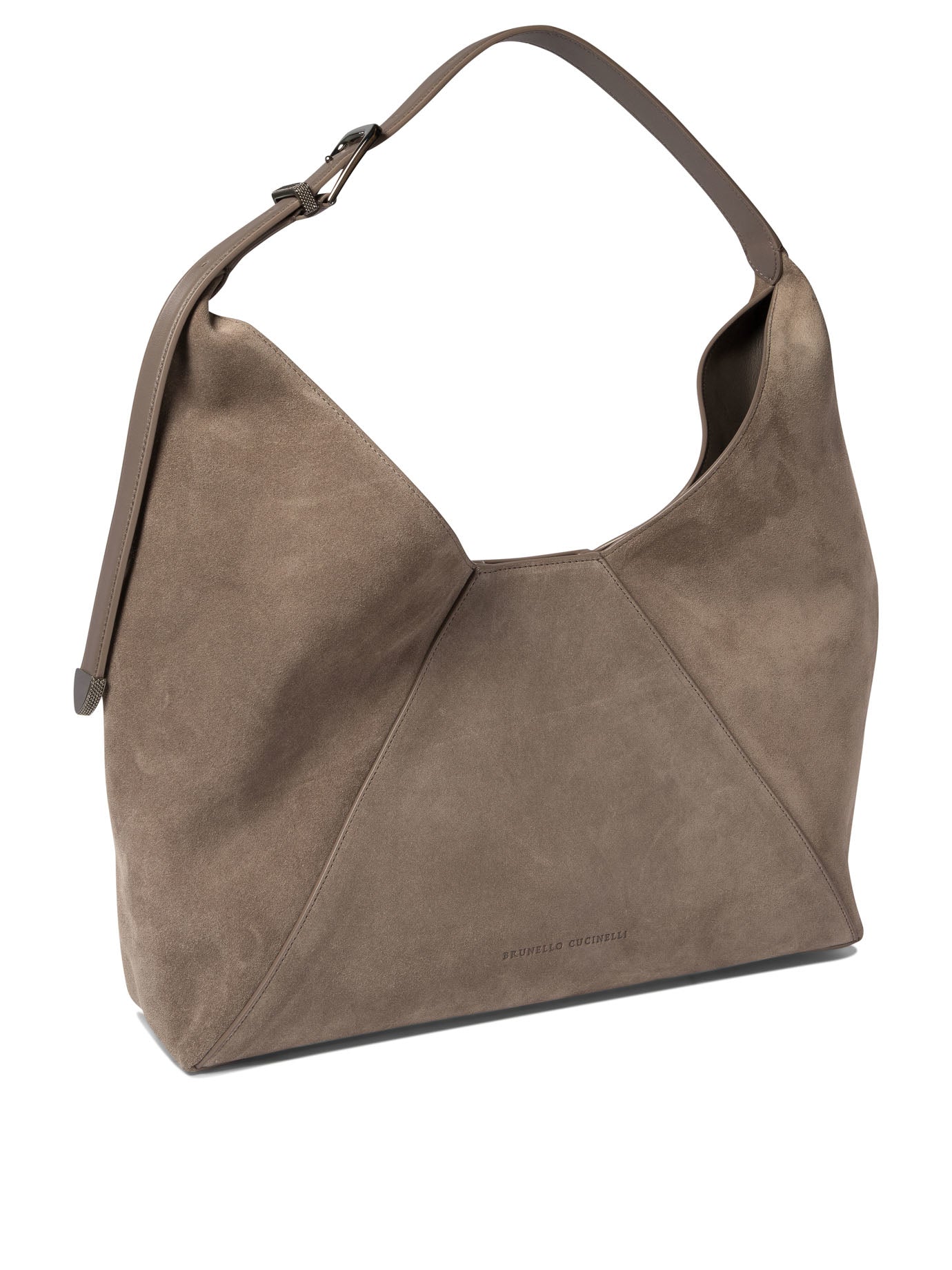 Brunello Cucinelli Sueded Calfskin Hobo Bag