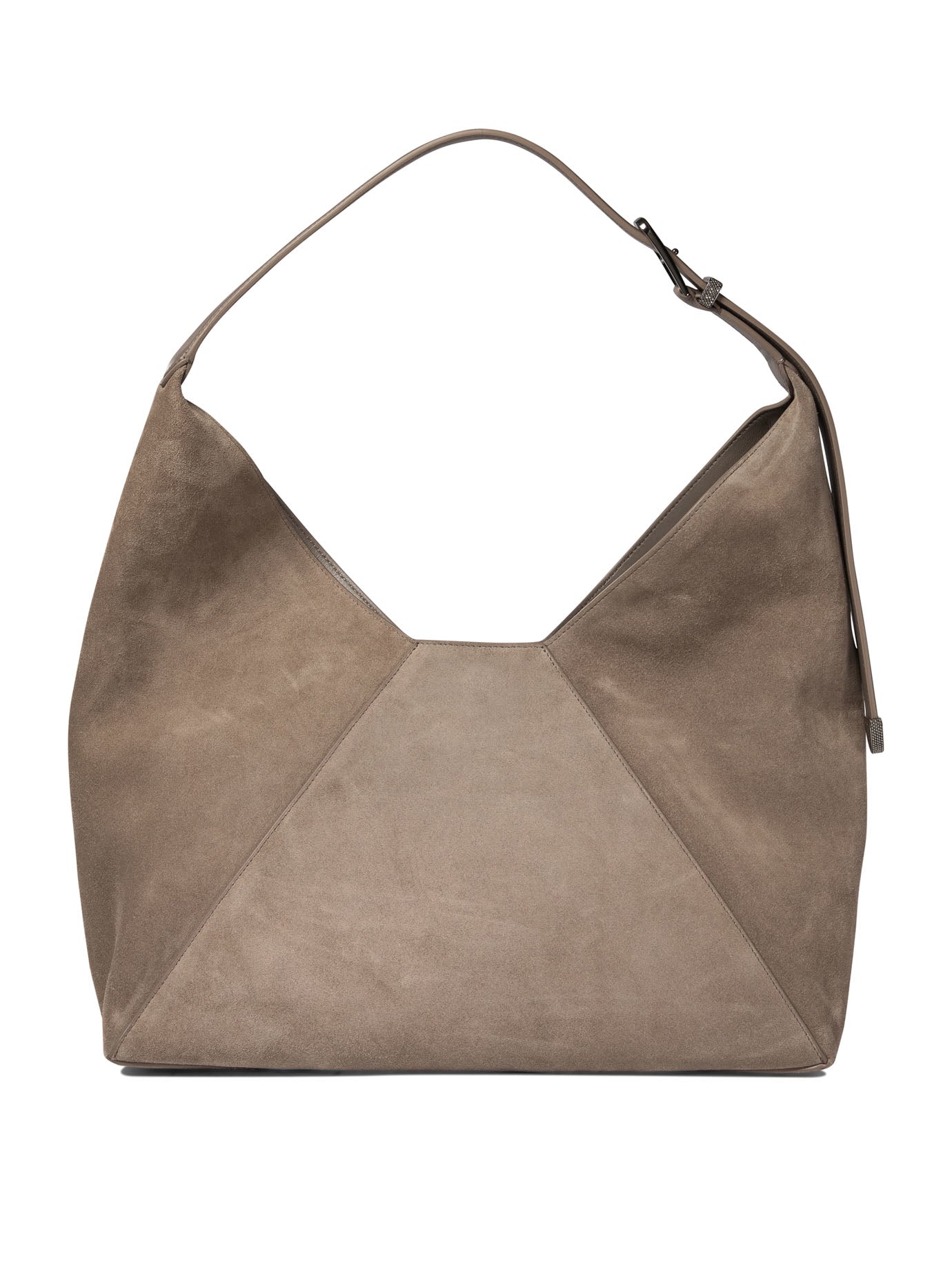 Brunello Cucinelli Sueded Calfskin Hobo Bag