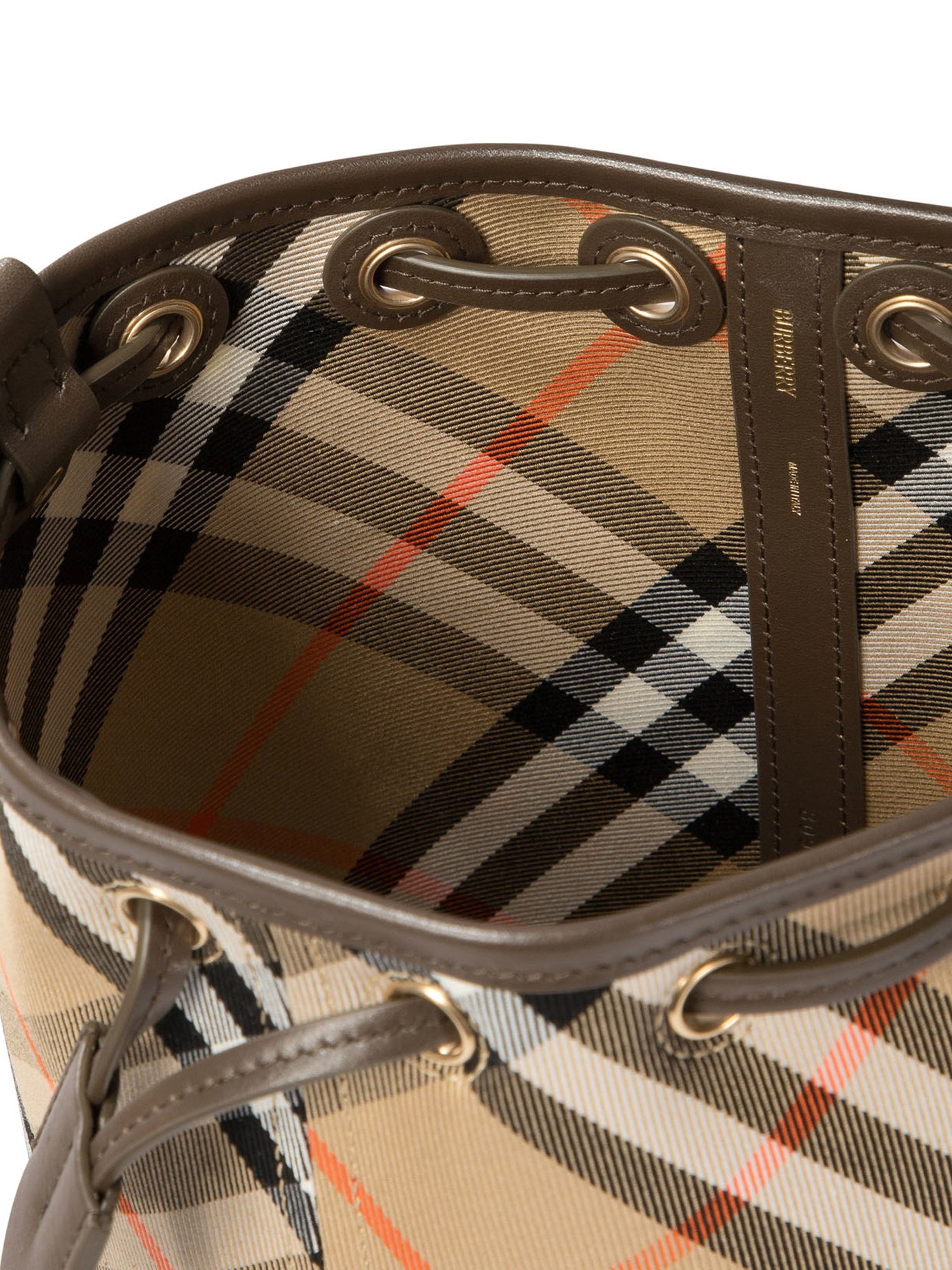 Burberry Check Mini Bucket Bag