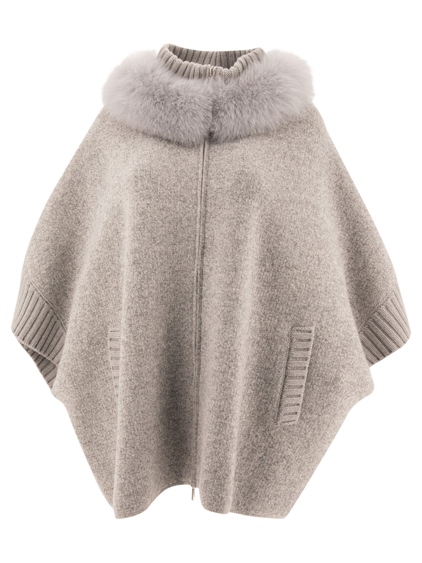 Giovi Wool And Cashmere Poncho