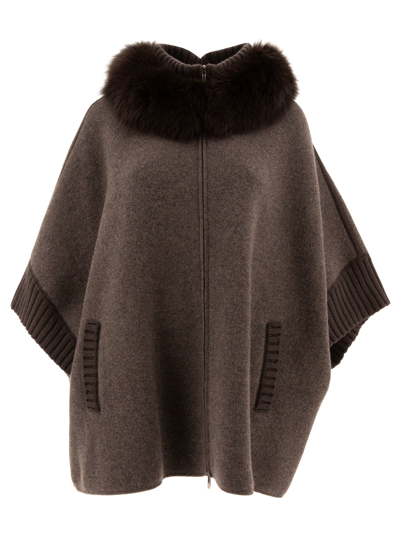 Giovi Wool And Cashmere Poncho