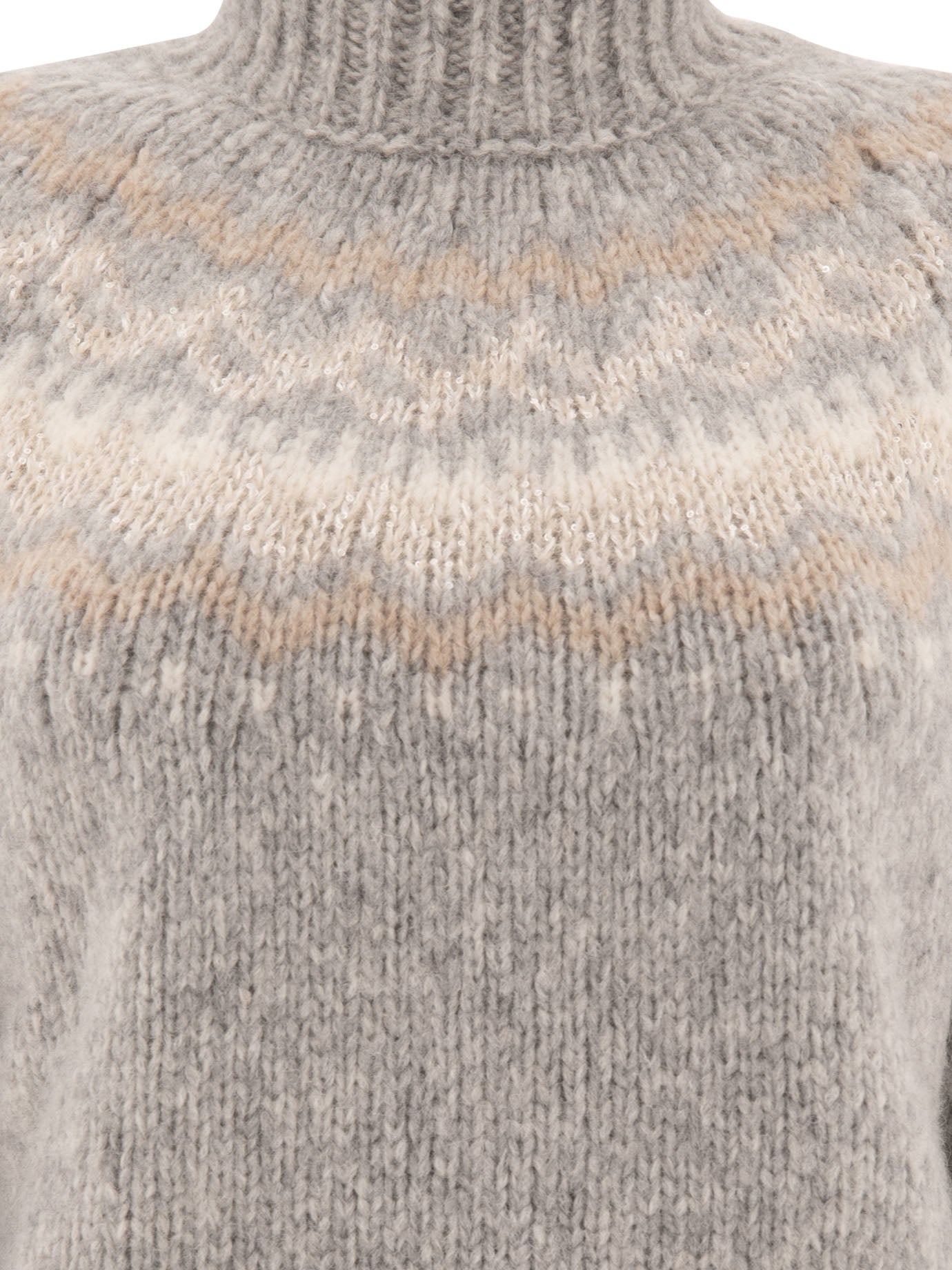 Peserico Turtleneck Sweater With Sequins