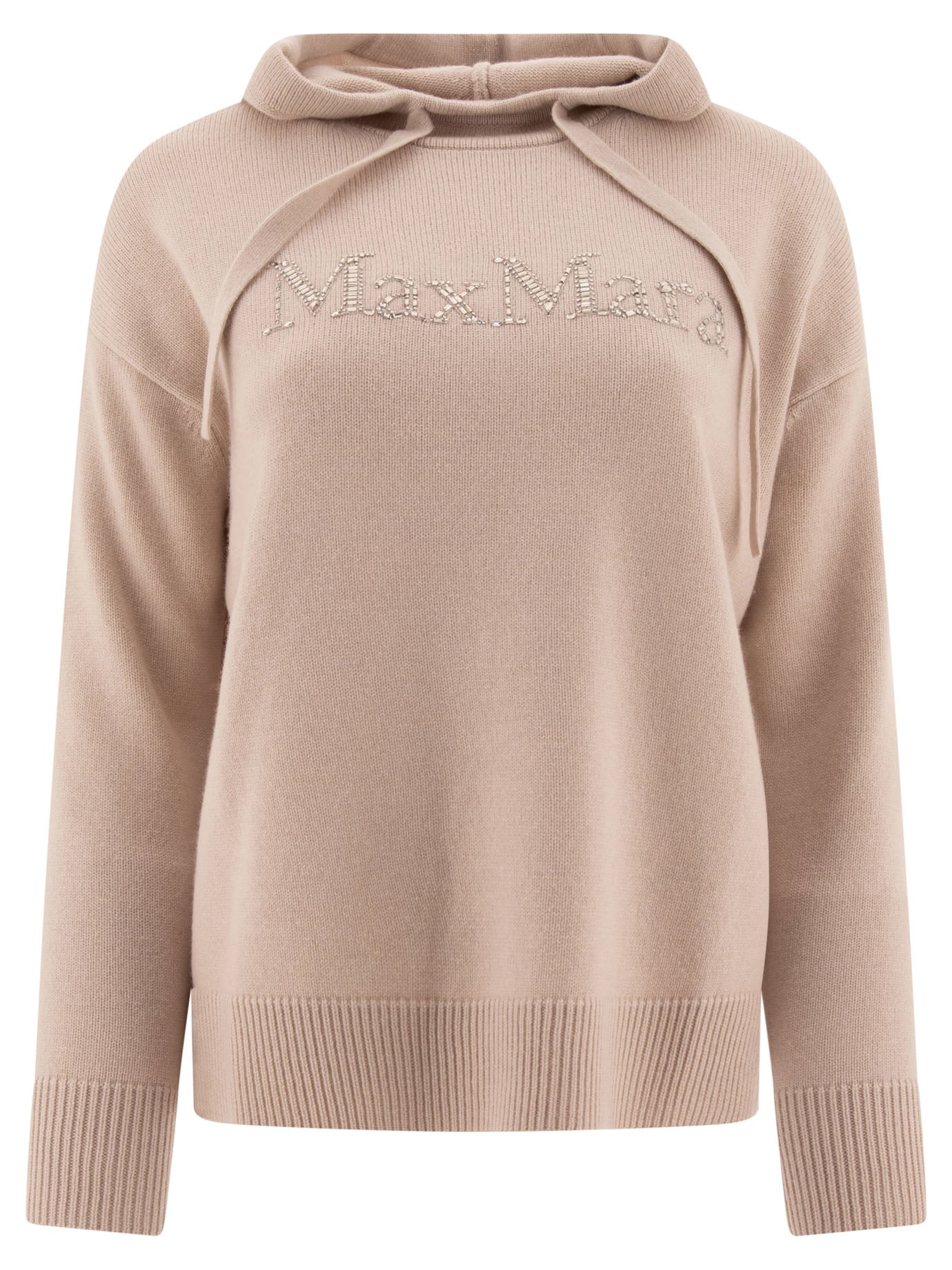 Max Mara S Gorizia Knit Hoodie In Wool And Cashmere