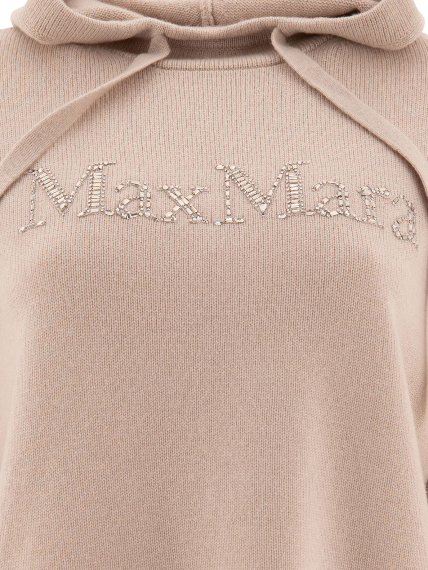 Max Mara S Gorizia Knit Hoodie In Wool And Cashmere