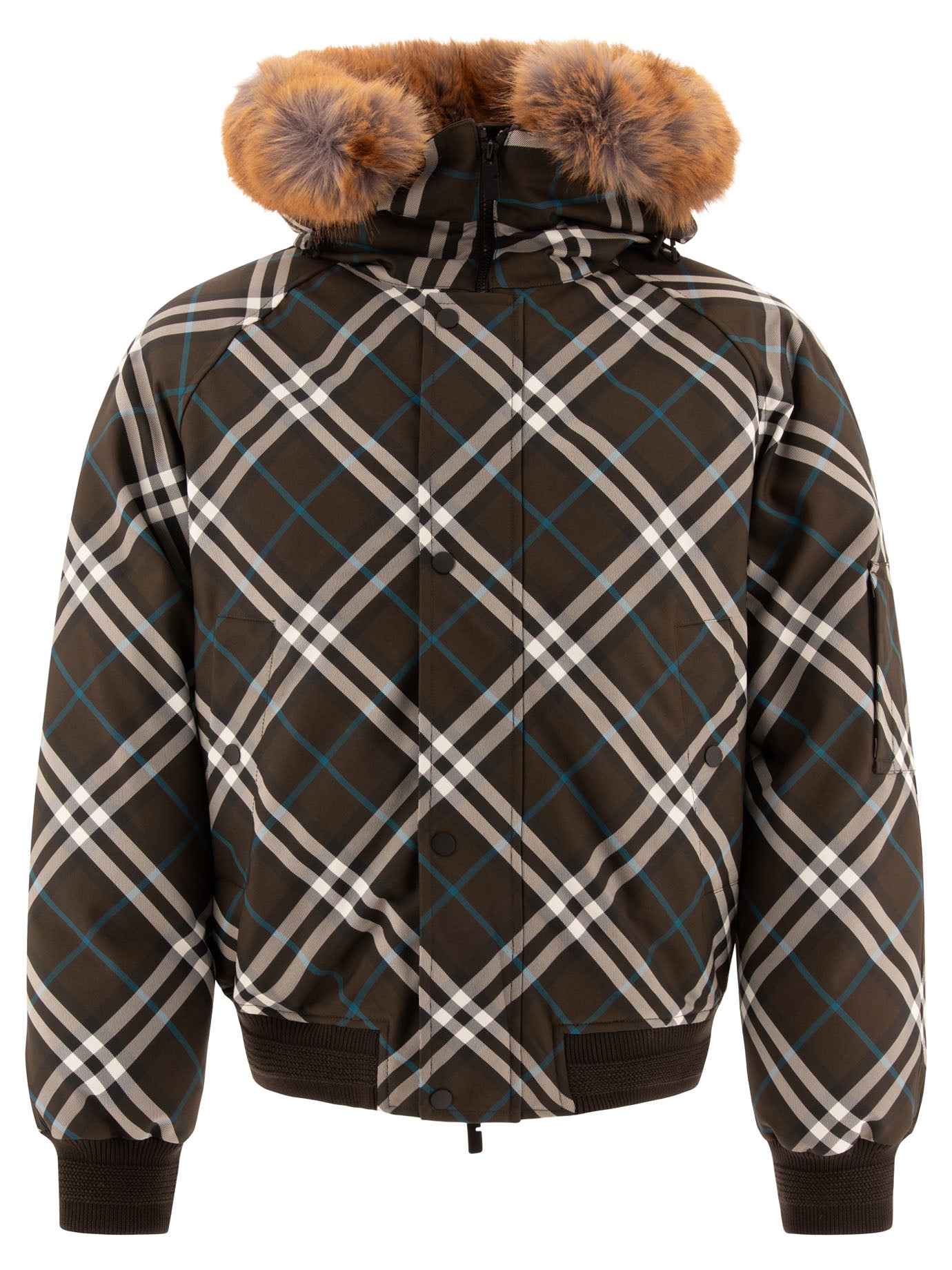 Burberry Check Nylon Parka