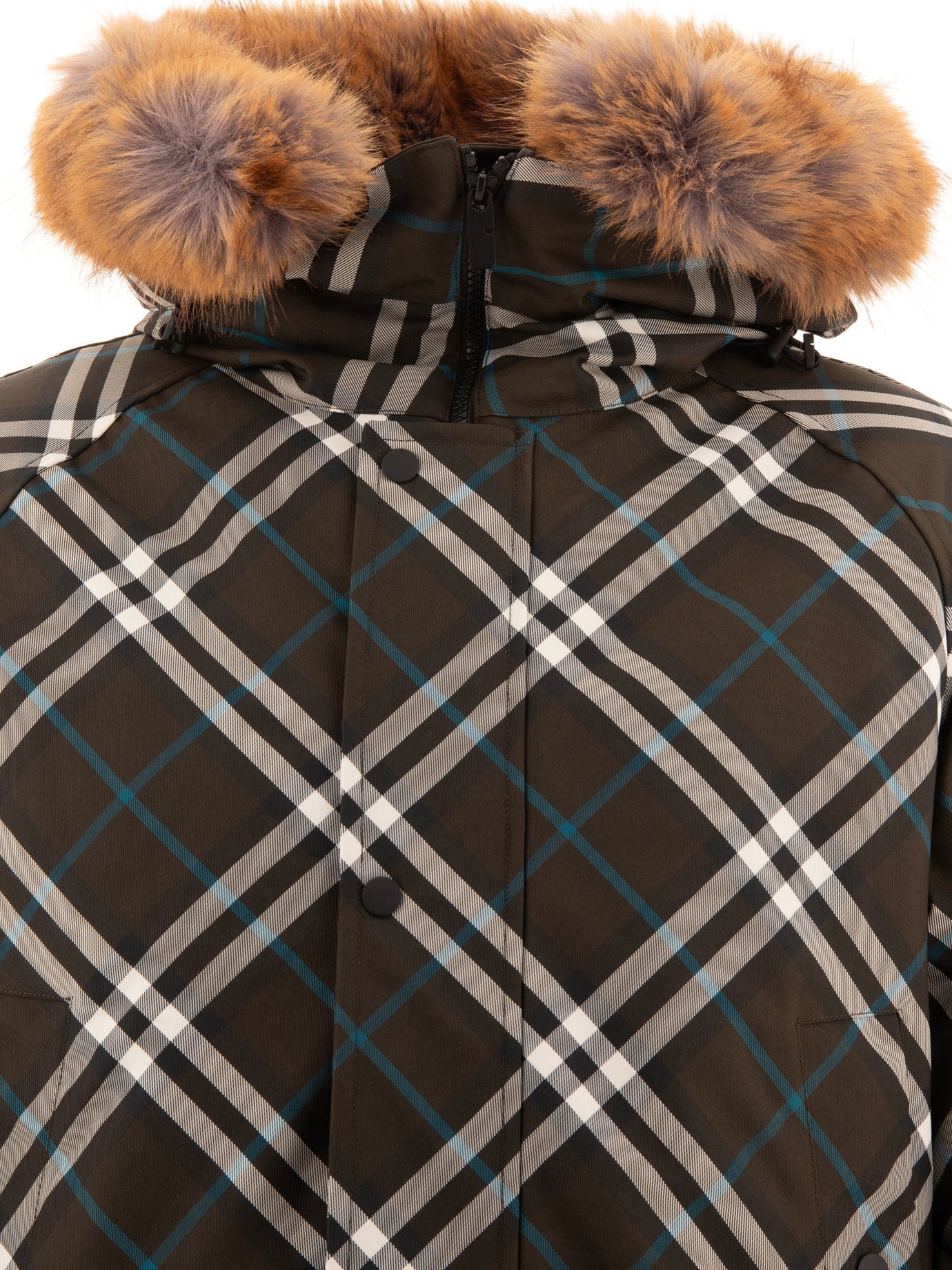 Burberry Check Nylon Parka