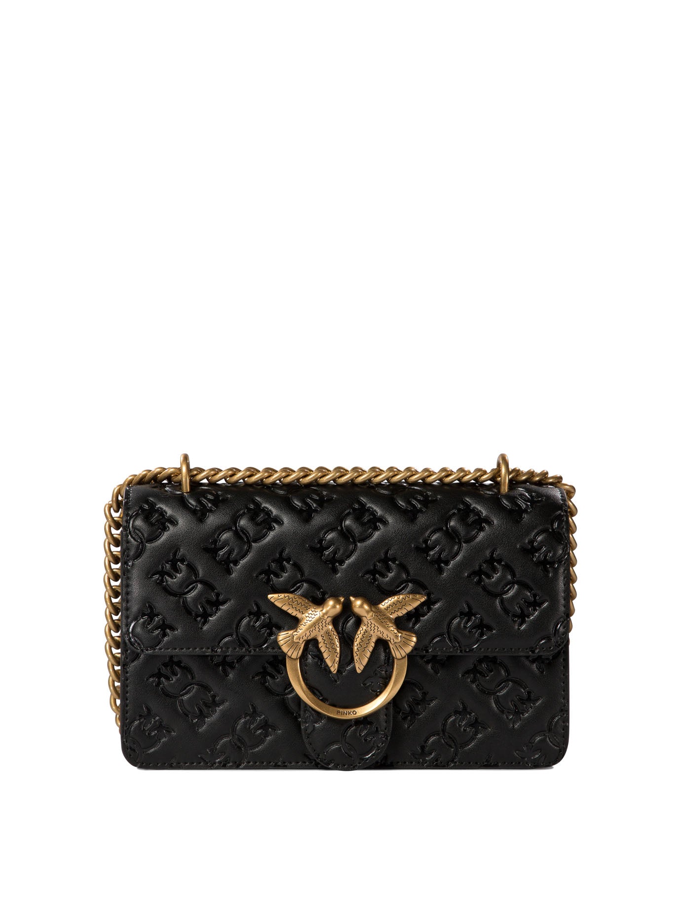 Pinko Love One Mini Crossbody Bag With Embossed Logo