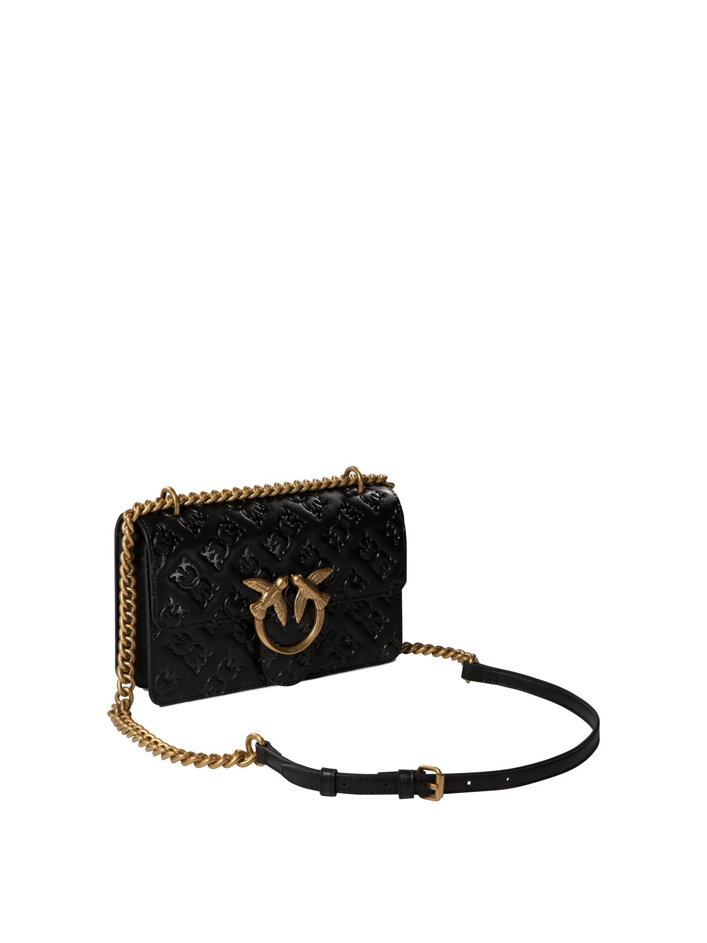 Pinko Love One Mini Crossbody Bag With Embossed Logo