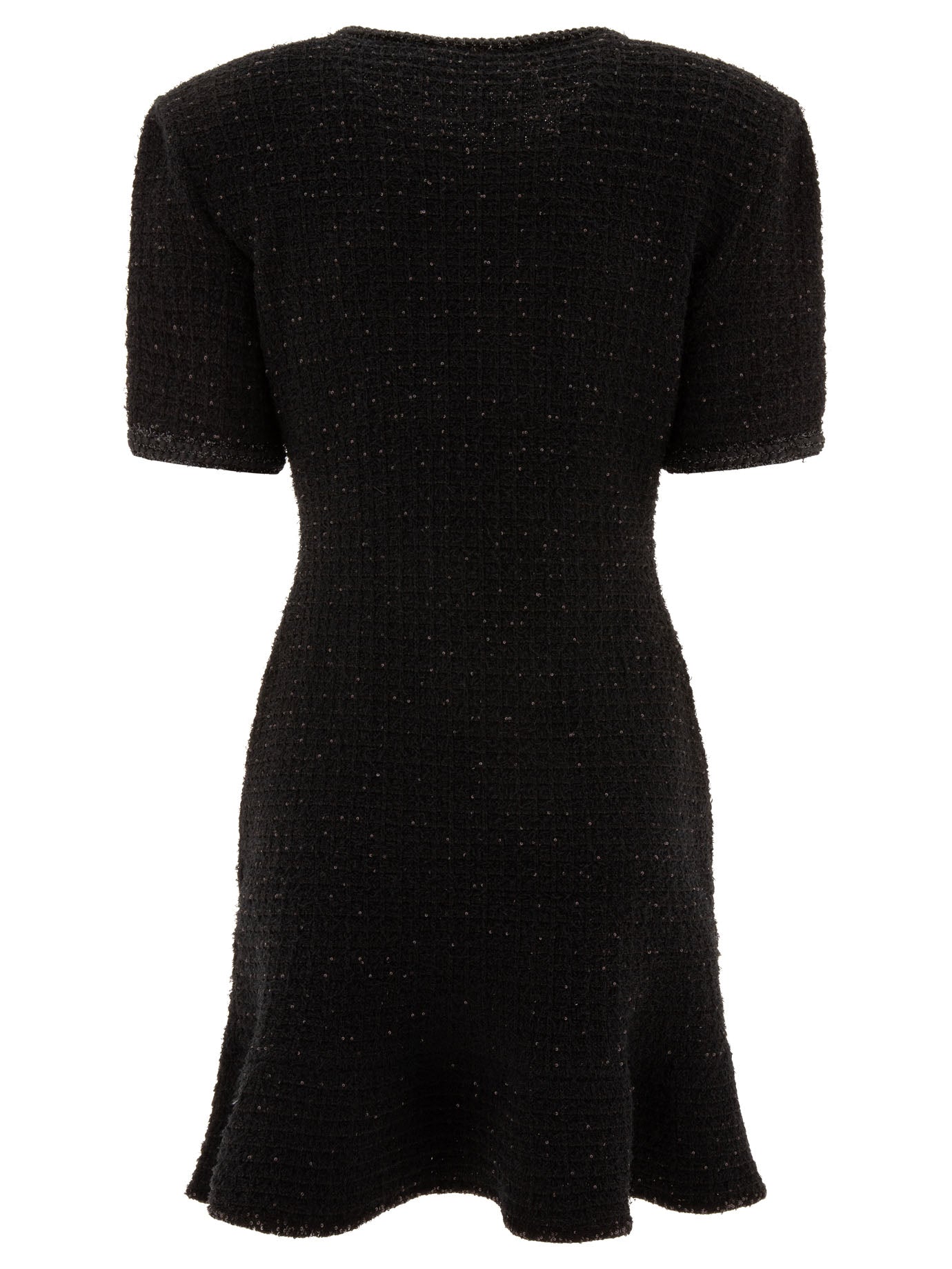 Self-portrait Knit Dress With Buttons