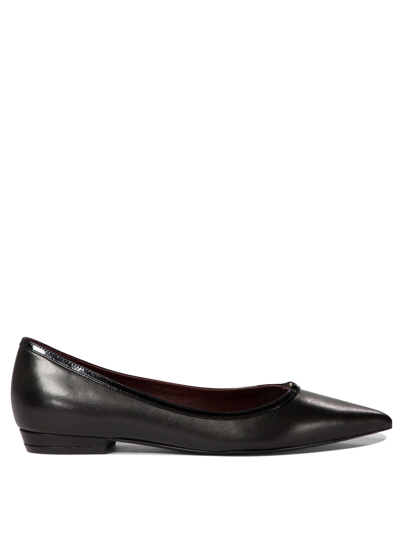 Tory Burch Double Buckle Pointed Toe Ballet Flats